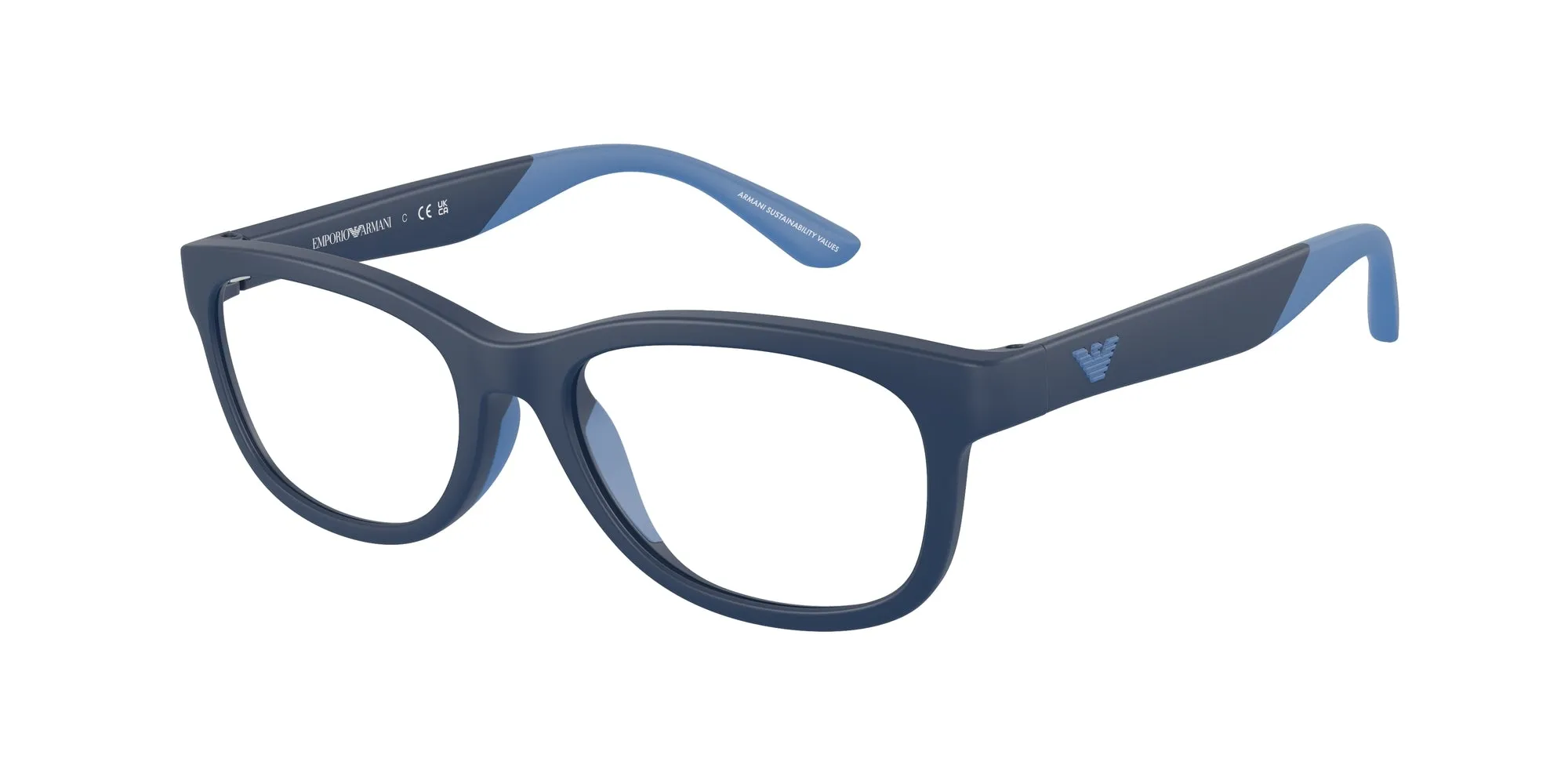 Emporio Armani EK3001 5759 Montature da vista Iniettato Blu Trasparente Pillow Normale - immagine 1