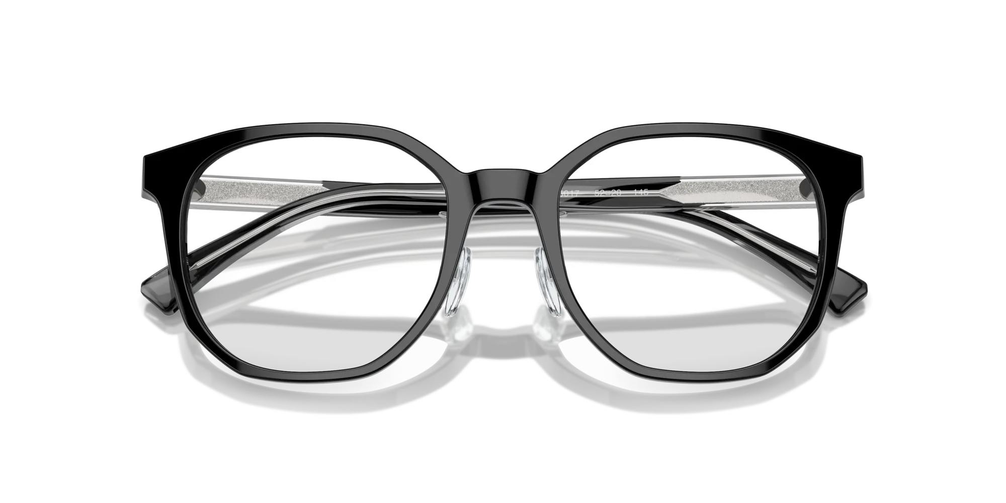 Emporio Armani EA3241D 5017 Montature da vista Acetato Nero Trasparente Pantos Normale - immagine 2