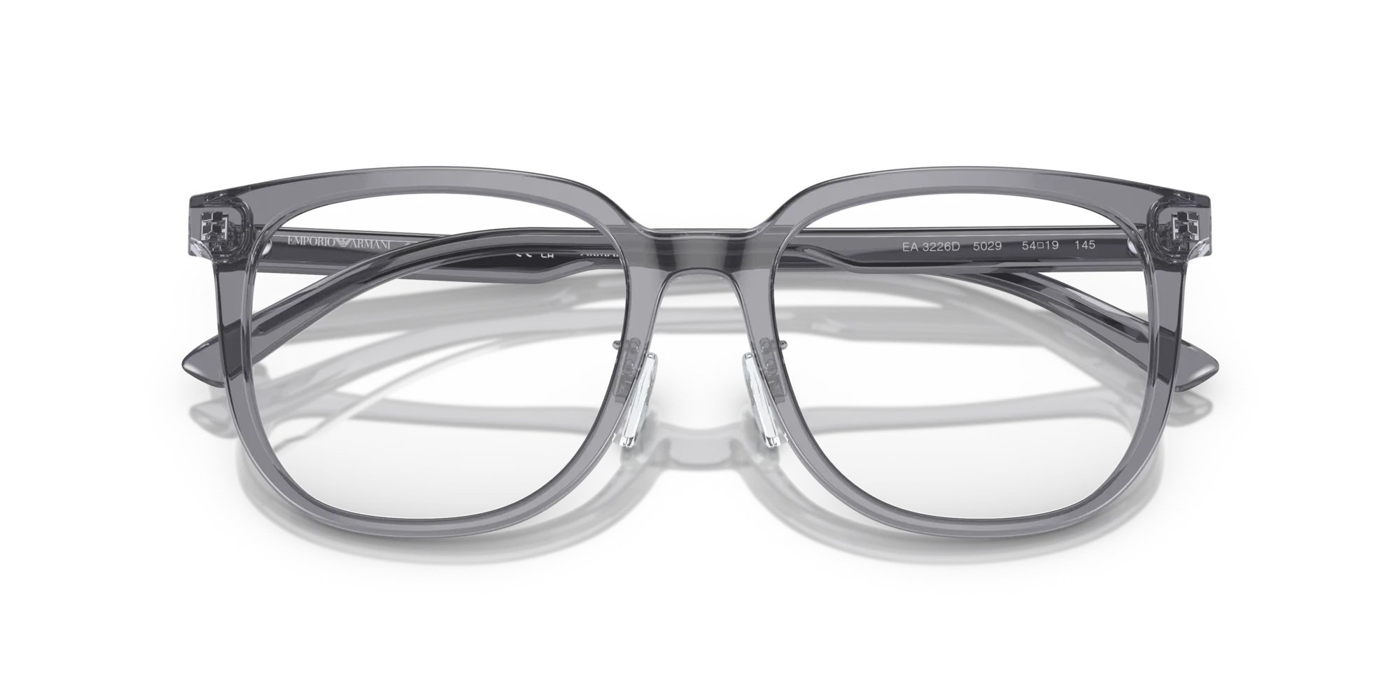 Emporio Armani EA3226D 5029 Montature da vista Acetato Grigio Trasparente Pillow Normale - immagine 2