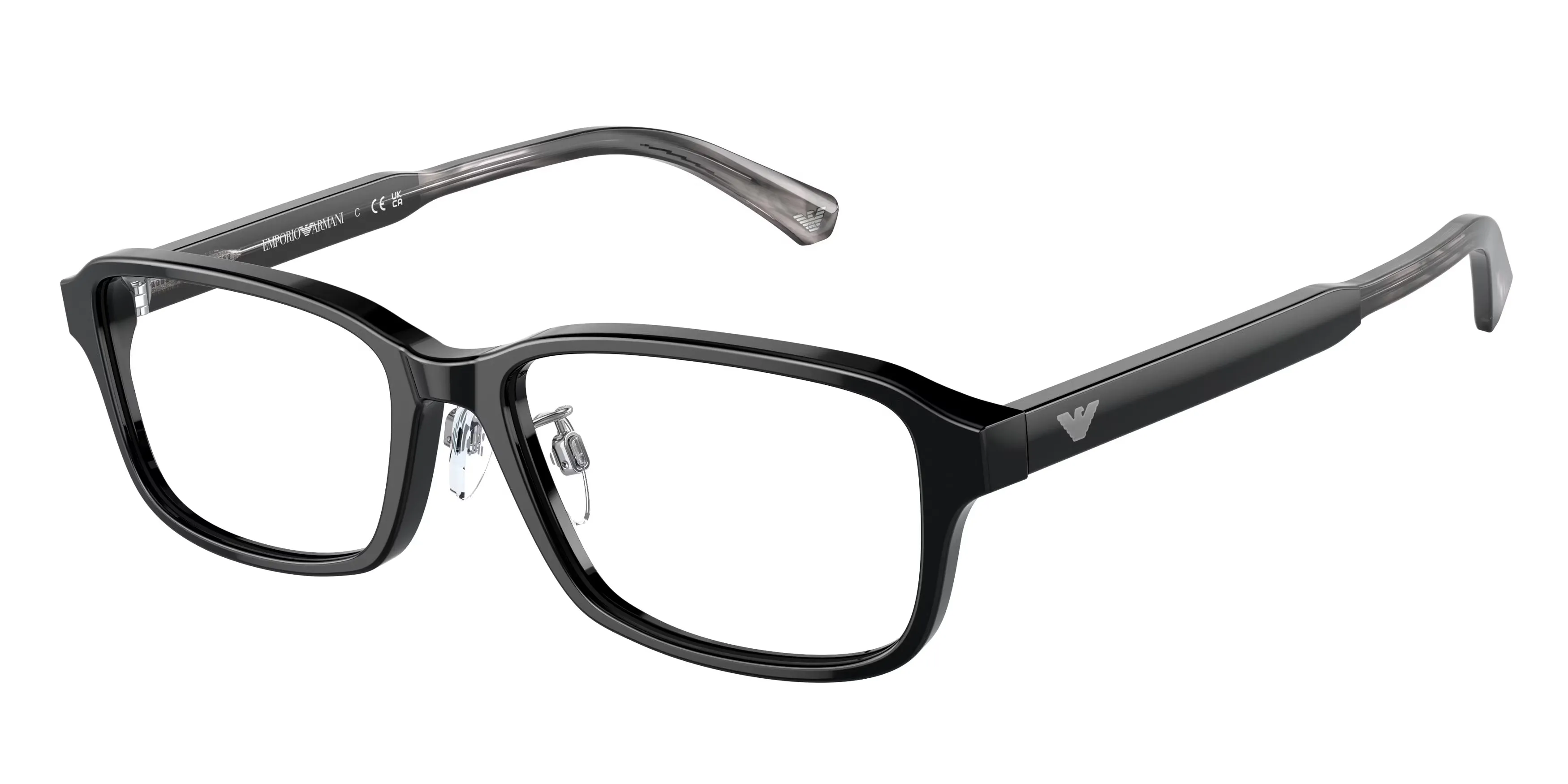 Emporio Armani EA3215D 5017 Montature da vista Acetato Nero Pillow Normale - immagine 1