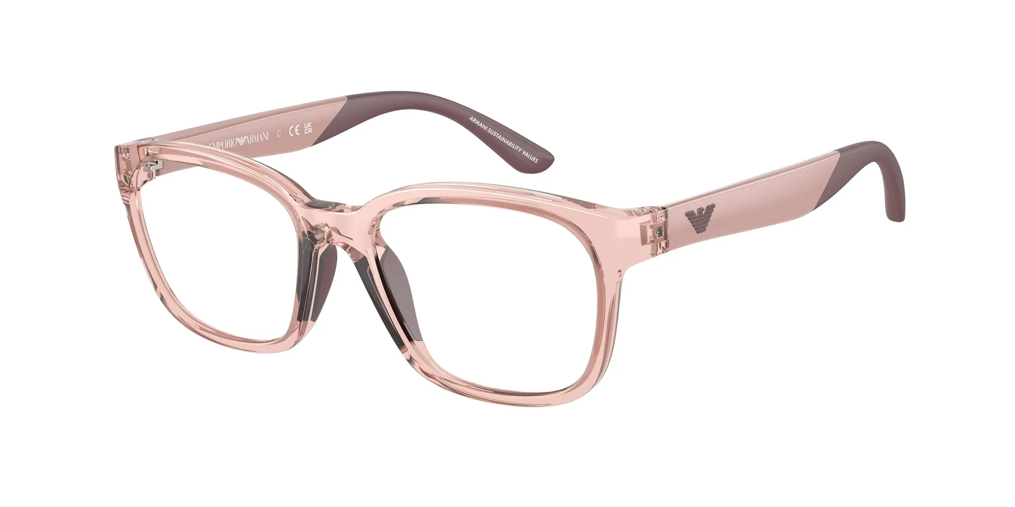 Emporio Armani EK3003 5544 Montature da vista Iniettato Rosa Pillow Normale - immagine 1