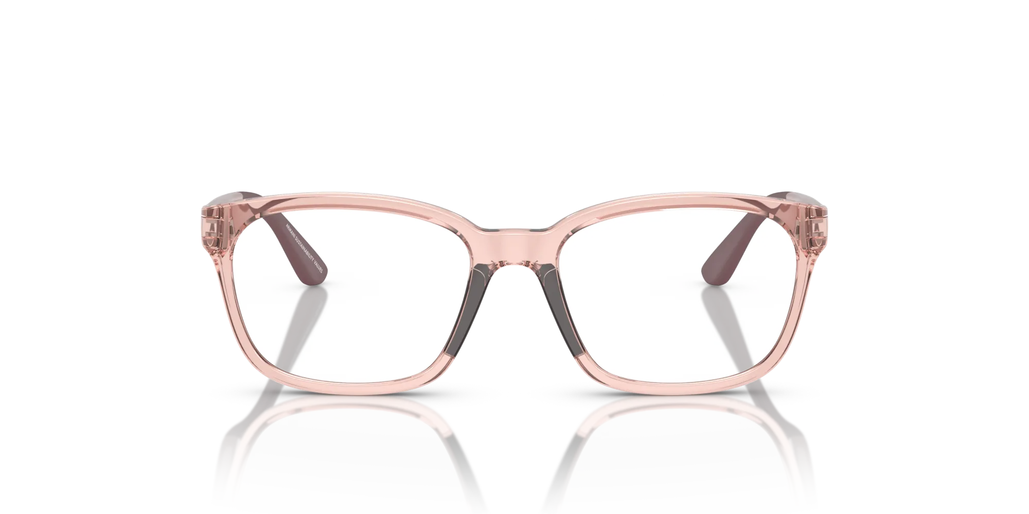 Emporio Armani EK3003 5544 Montature da vista Iniettato Rosa Trasparente Pillow Normale - immagine 3