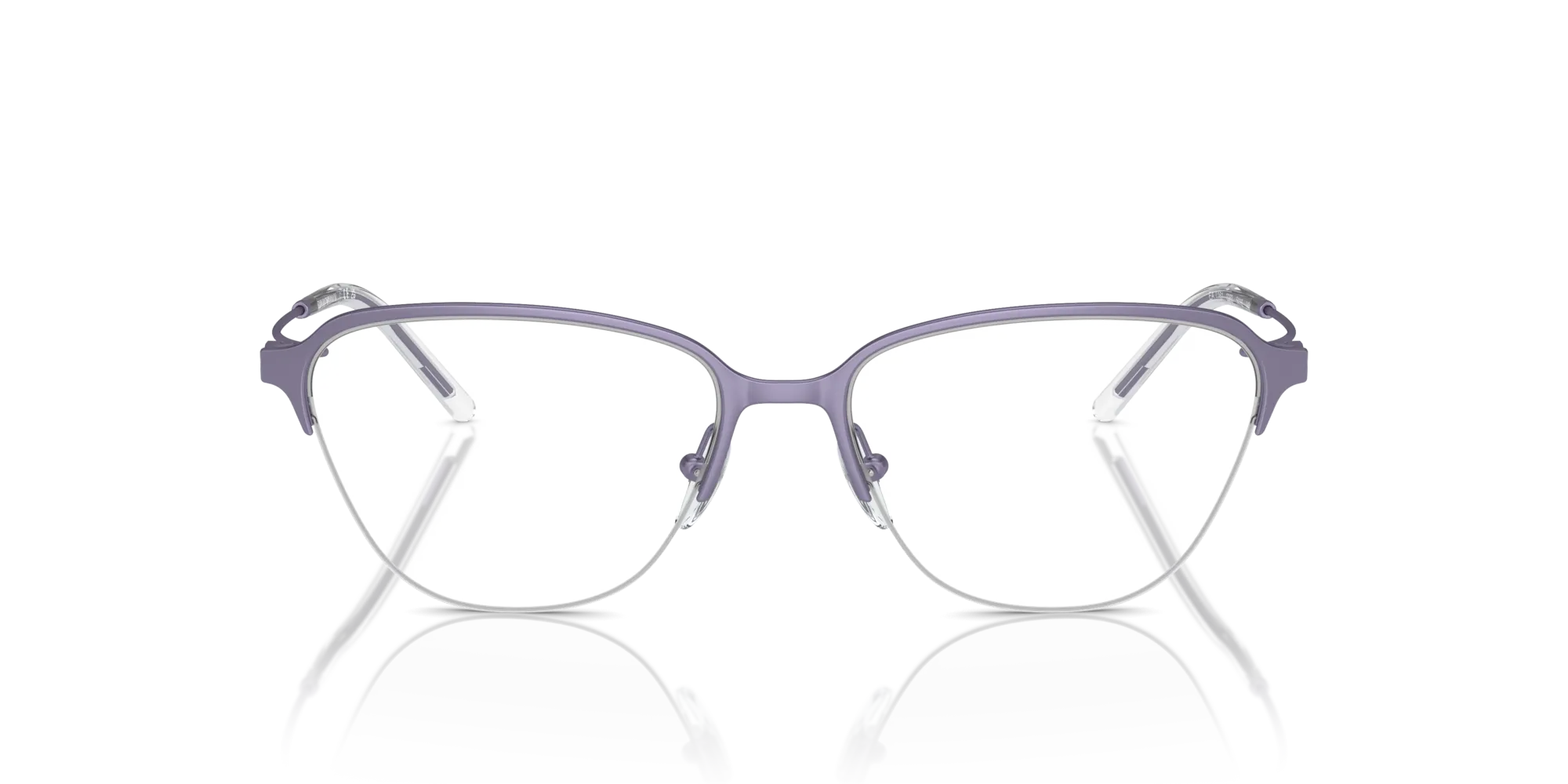 Emporio Armani EA1161 3383 Montature da vista Metallo Viola Trasparente Geometrica Normale - immagine 3