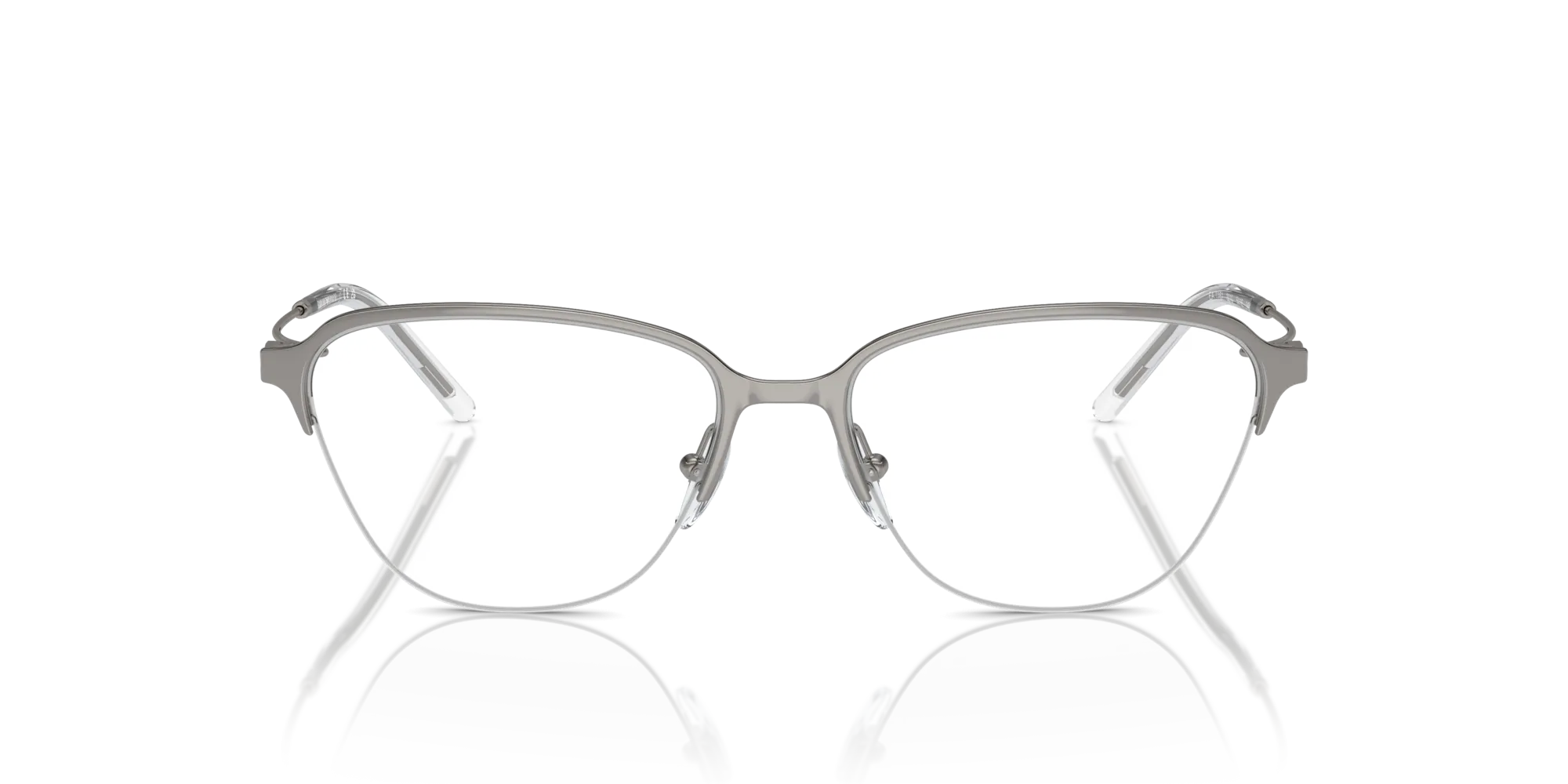 Emporio Armani EA1161 3010 Montature da vista Metallo Grigio Trasparente Geometrica Normale - immagine 3