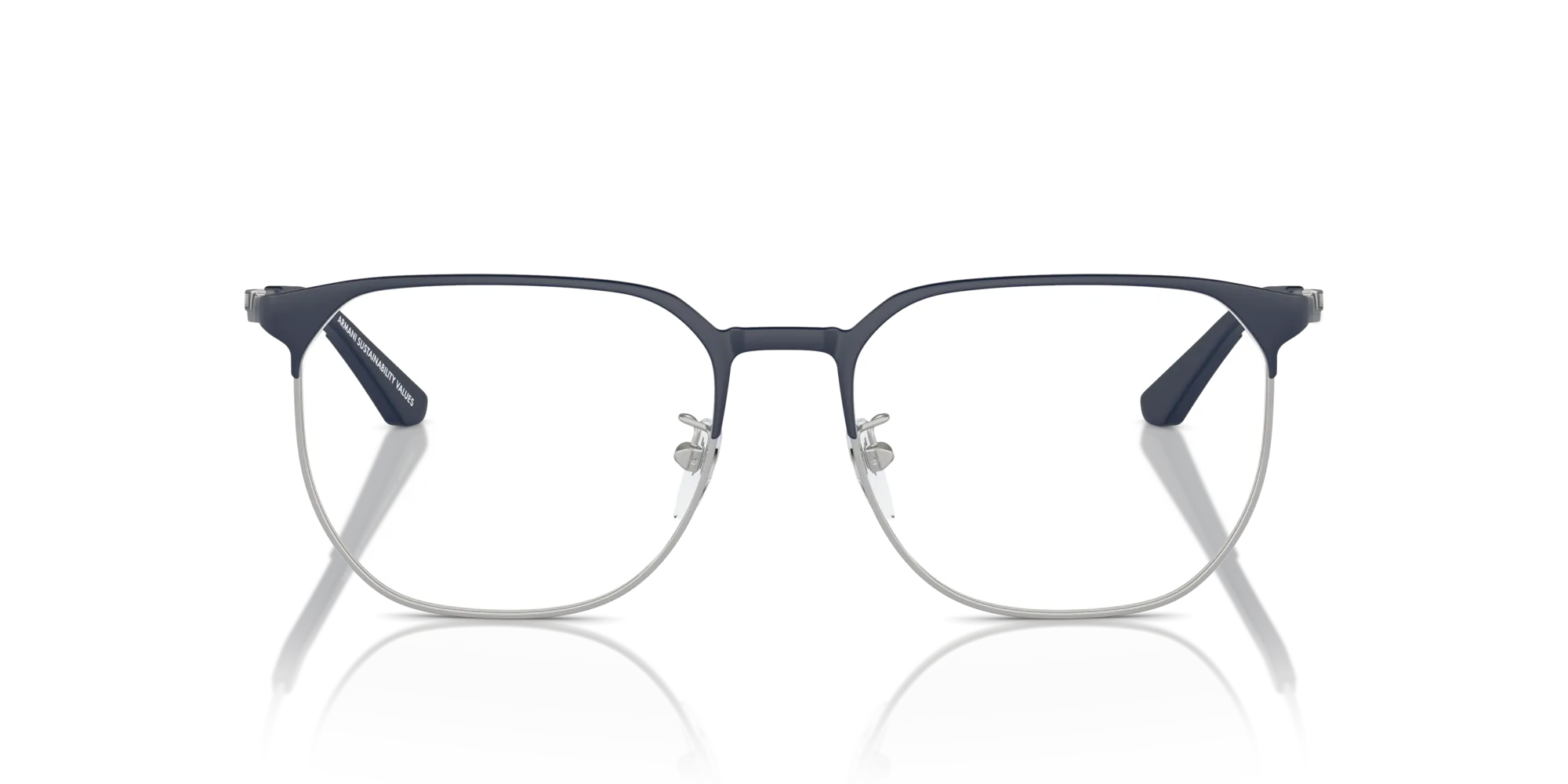 Emporio Armani EA1158D 3018 Montature da vista Metallo Blu Trasparente Pantos Normale - immagine 3
