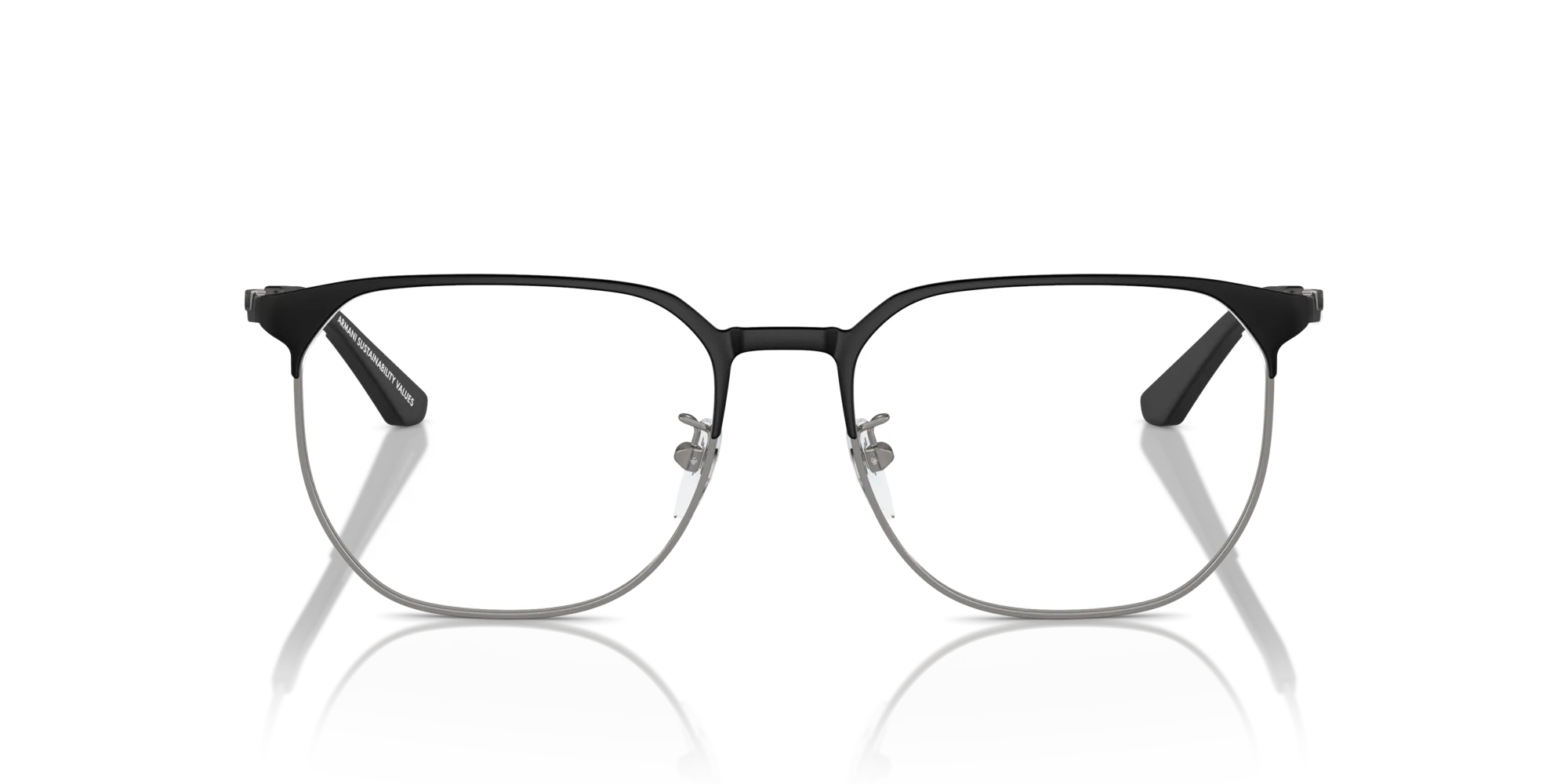 Emporio Armani EA1158D 3001 Montature da vista Metallo Nero Pantos Normale - immagine 3
