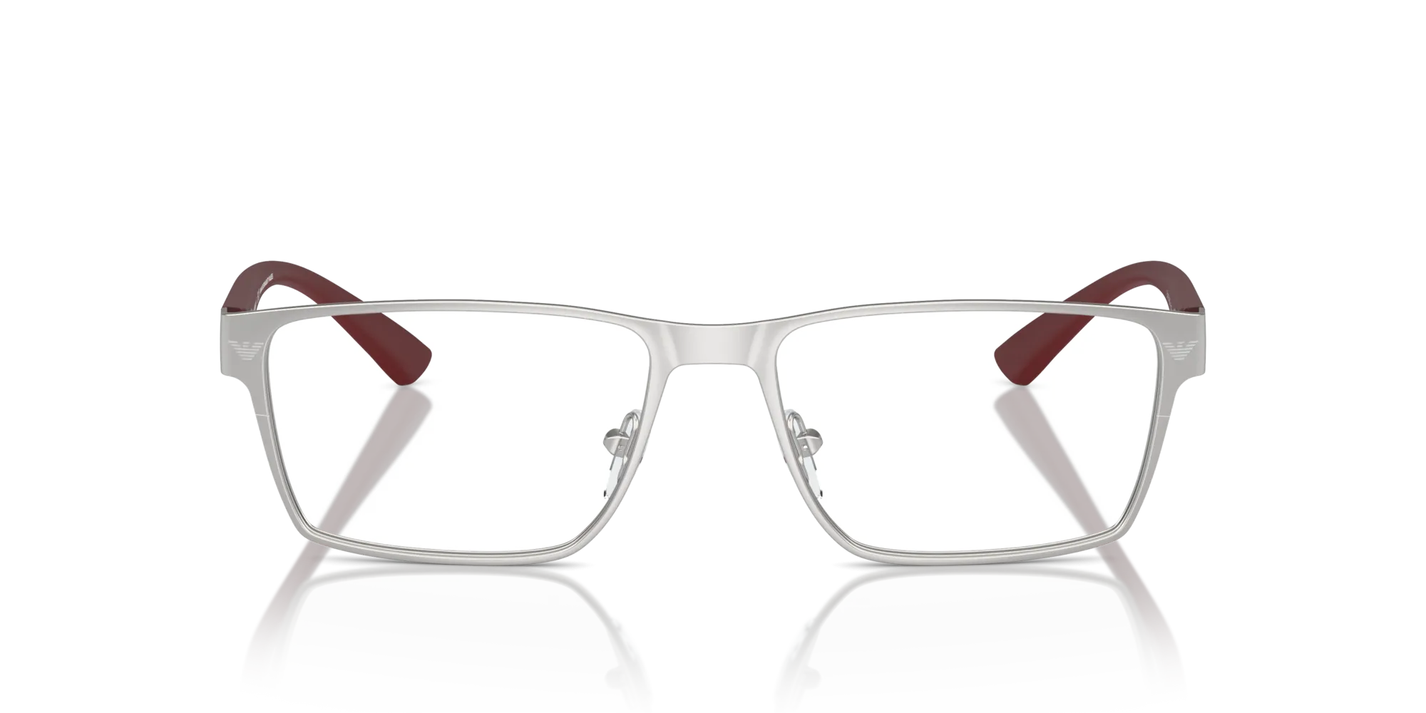 Emporio Armani EA1157 3045 Montature da vista Metallo Argento Trasparente Squadrata Normale - immagine 3