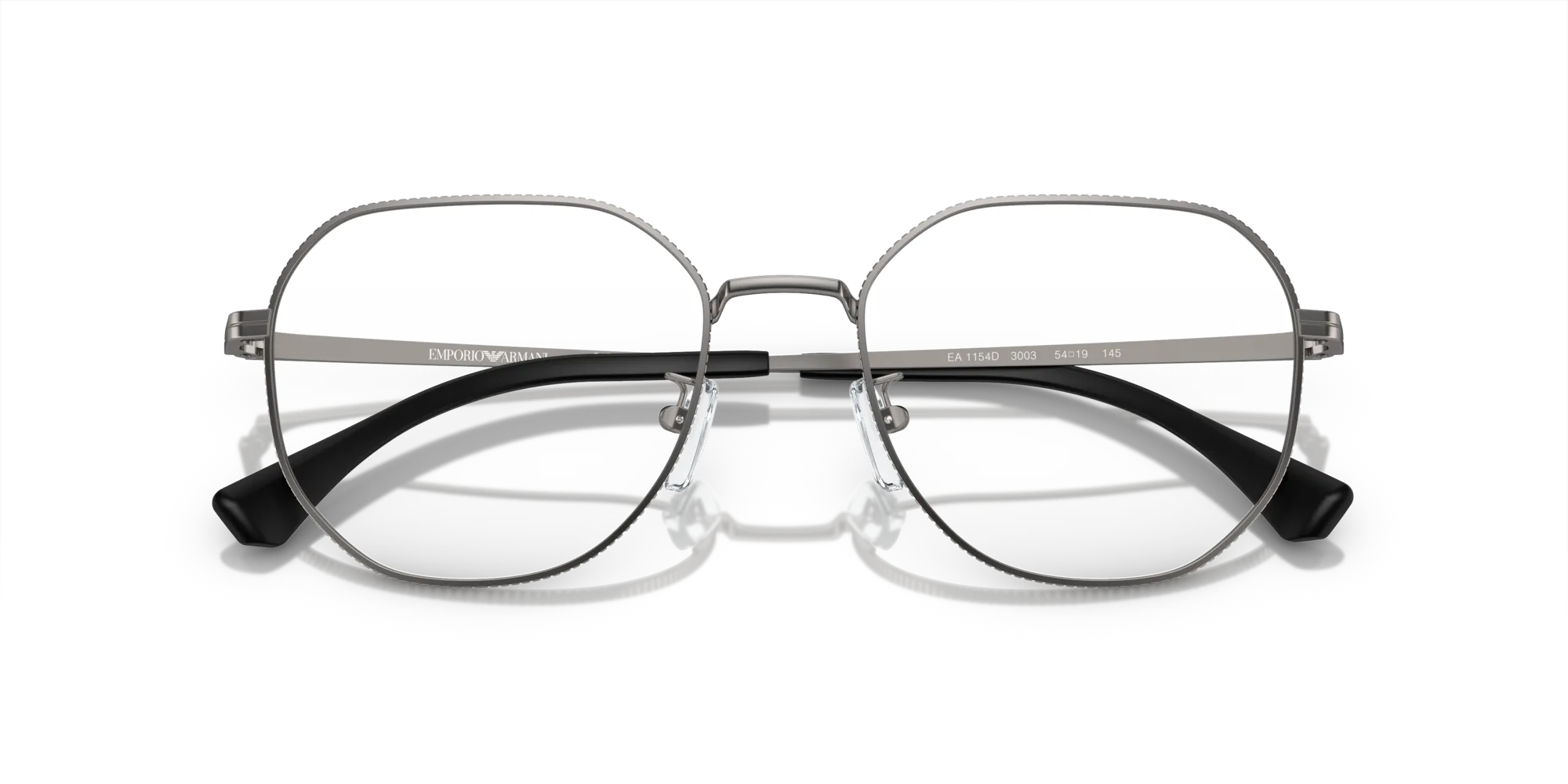 Emporio Armani EA1154D 3003 Montature da vista Metallo Grigio Trasparente Rotonda Normale - immagine 2