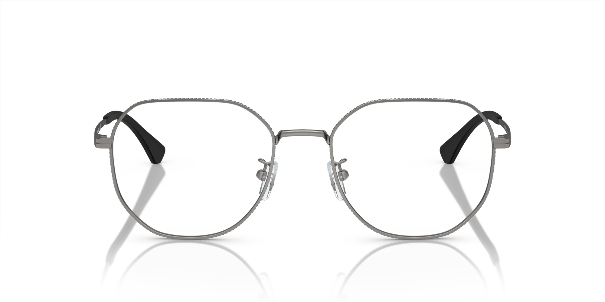 Emporio Armani EA1154D 3003 Montature da vista Metallo Grigio Trasparente Rotonda Normale - immagine 3
