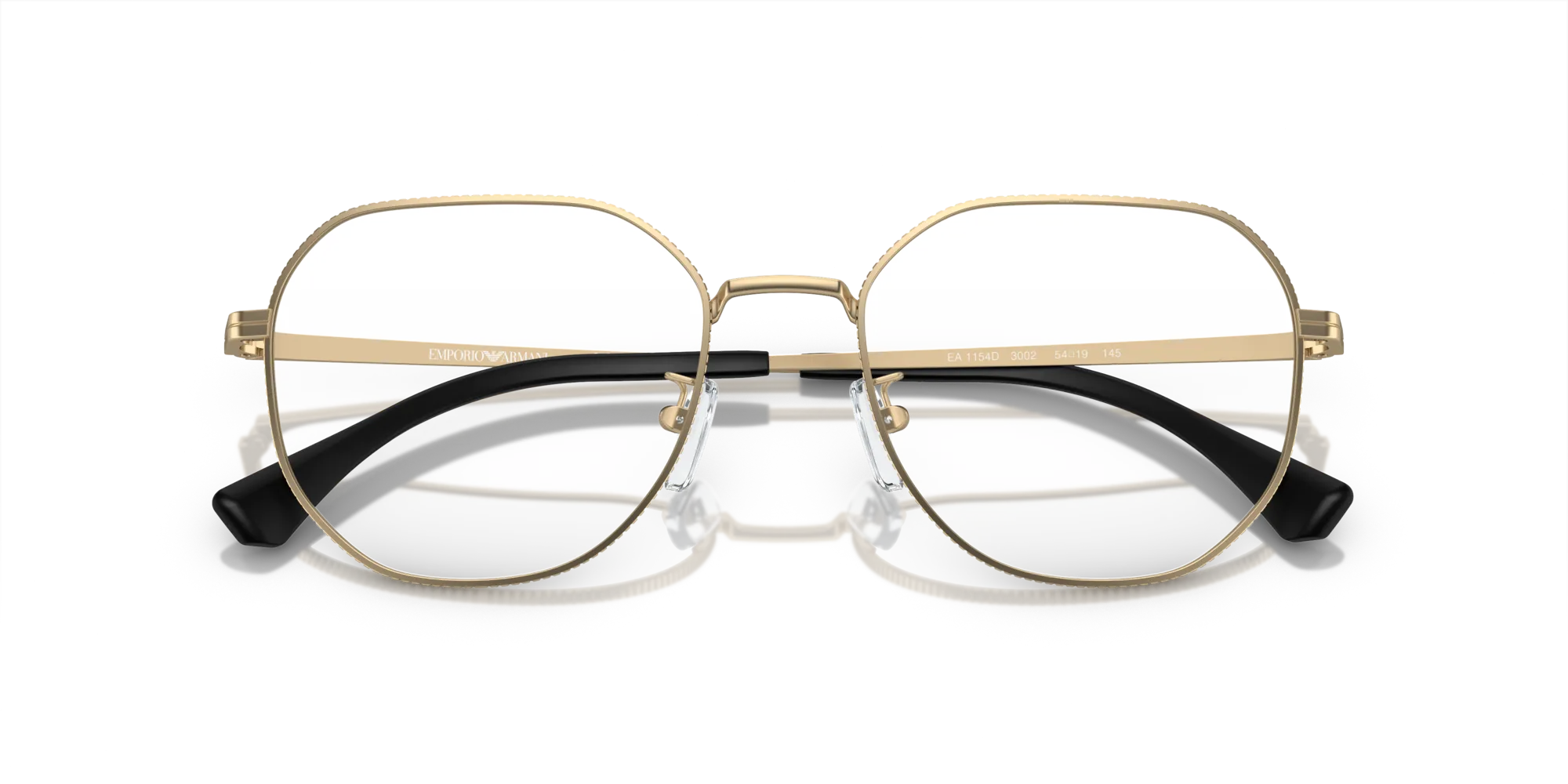 Emporio Armani EA1154D 3002 Montature da vista Metallo Oro Trasparente Rotonda Normale - immagine 2
