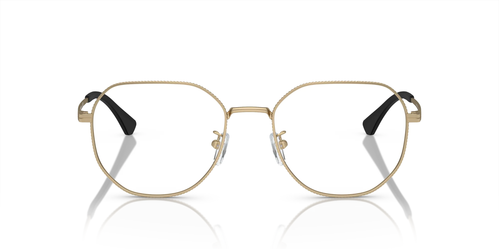 Emporio Armani EA1154D 3002 Montature da vista Metallo Oro Trasparente Rotonda Normale - immagine 3