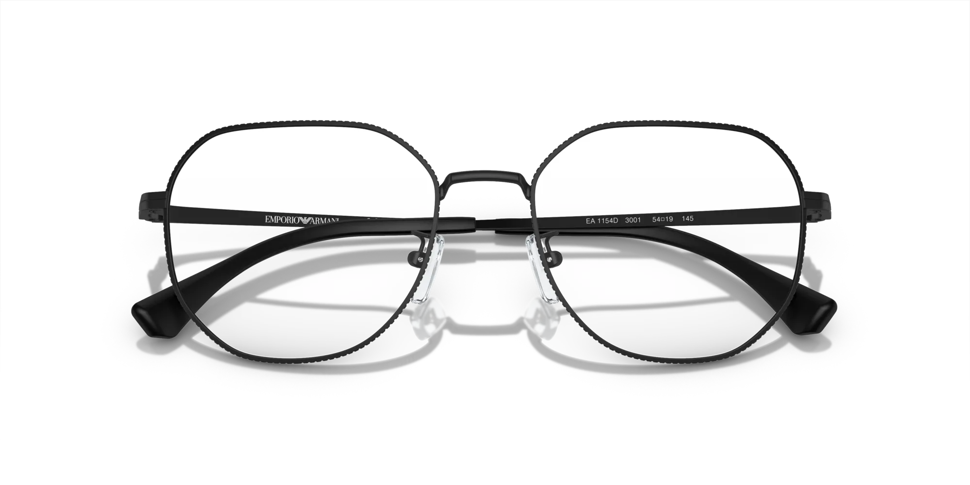 Emporio Armani EA1154D 3001 Montature da vista Metallo Nero Rotonda Normale - immagine 2