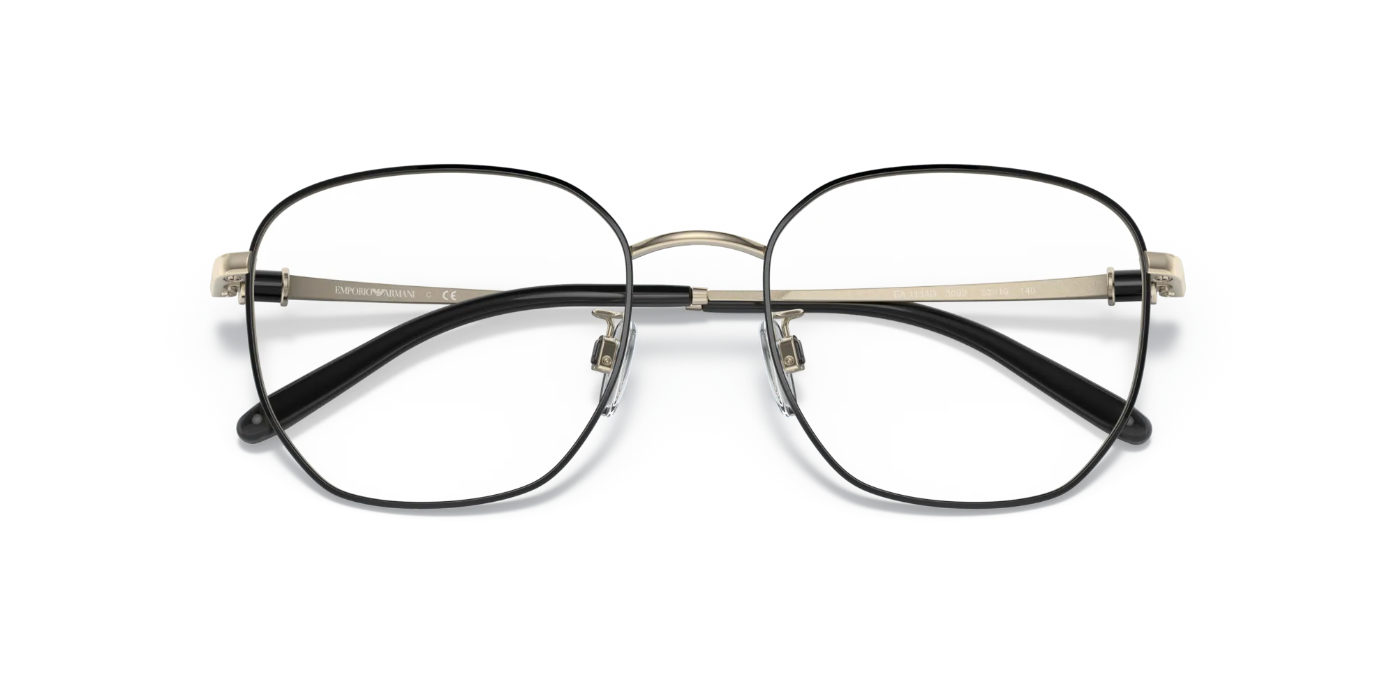 Emporio Armani EA1134D 3082 Montature da vista Metallo Oro Squadrata Normale - immagine 2