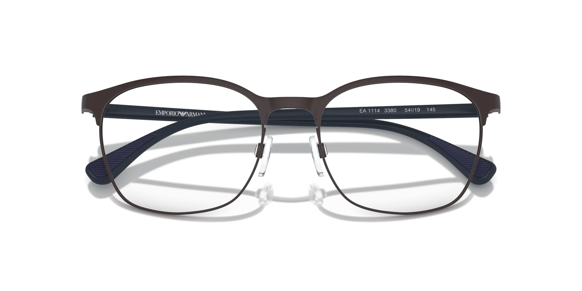 Emporio Armani EA1114 3380 Montature da vista Metallo Marrone Trasparente Rotonda Normale - immagine 2
