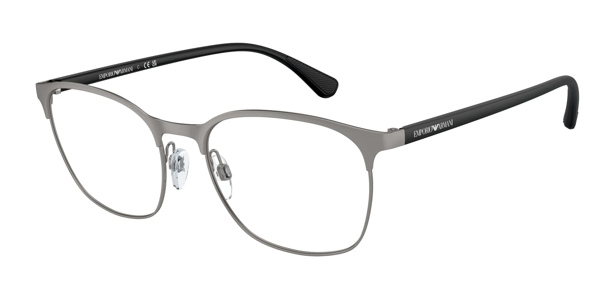 Emporio Armani EA1114 3032 Montature da vista Metallo Grigio Rotonda Normale - immagine 1