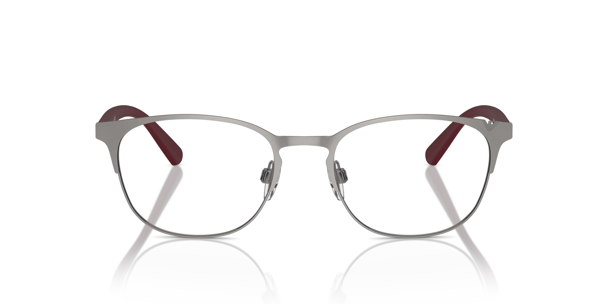 Emporio Armani EA1059 3379 Montature da vista Metallo Grigio Trasparente Rotonda Normale - immagine 3
