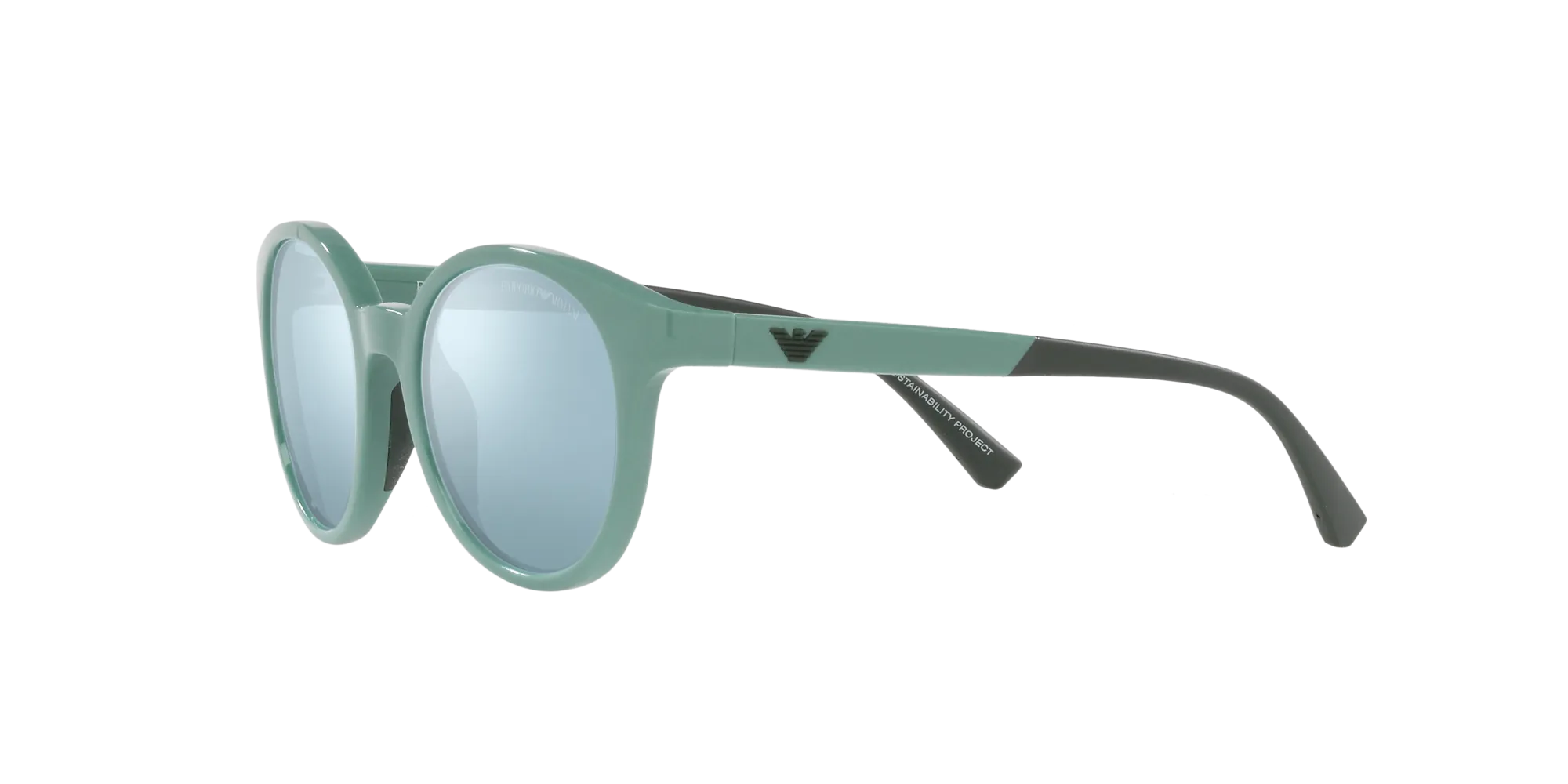 Emporio Armani EK4185 53331N Occhiali da sole Iniettato Blu Azzurro Pantos Specchiate Specchiato - immagine 4