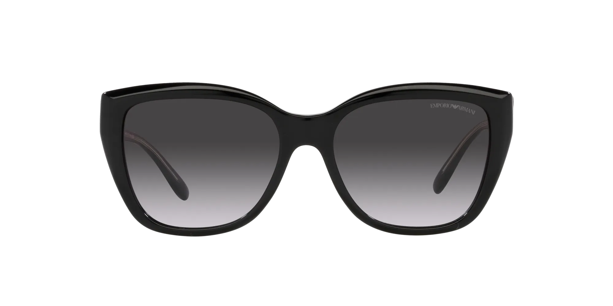 Emporio Armani EA4198 50178G Occhiali da sole Acetato Nero Grigio Cat Eye Normale Sfumato - immagine 2