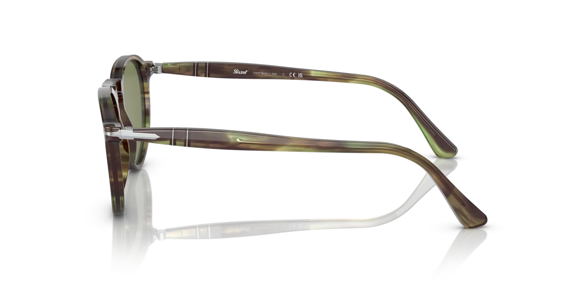 Persol PO3286S 11564E Occhiali da sole Acetato Verde Verde Pantos Normale - immagine 4