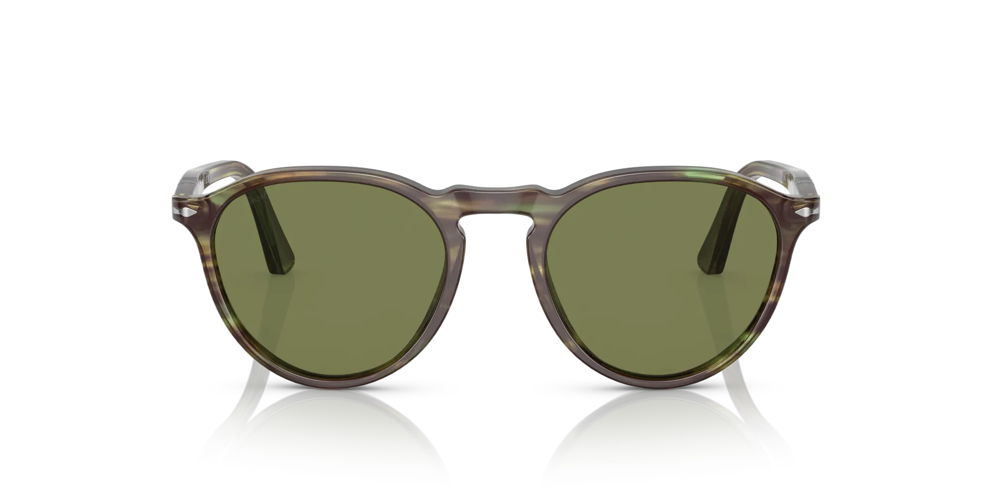 Persol PO3286S 11564E Occhiali da sole Acetato Verde Verde Pantos Normale - immagine 3