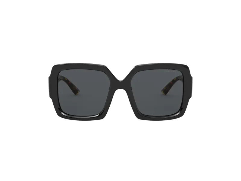 Prada PR 21XS 1AB5Z1 Occhiali da sole Plastica Nero Grigio Squadrata Polarizzata - immagine 2