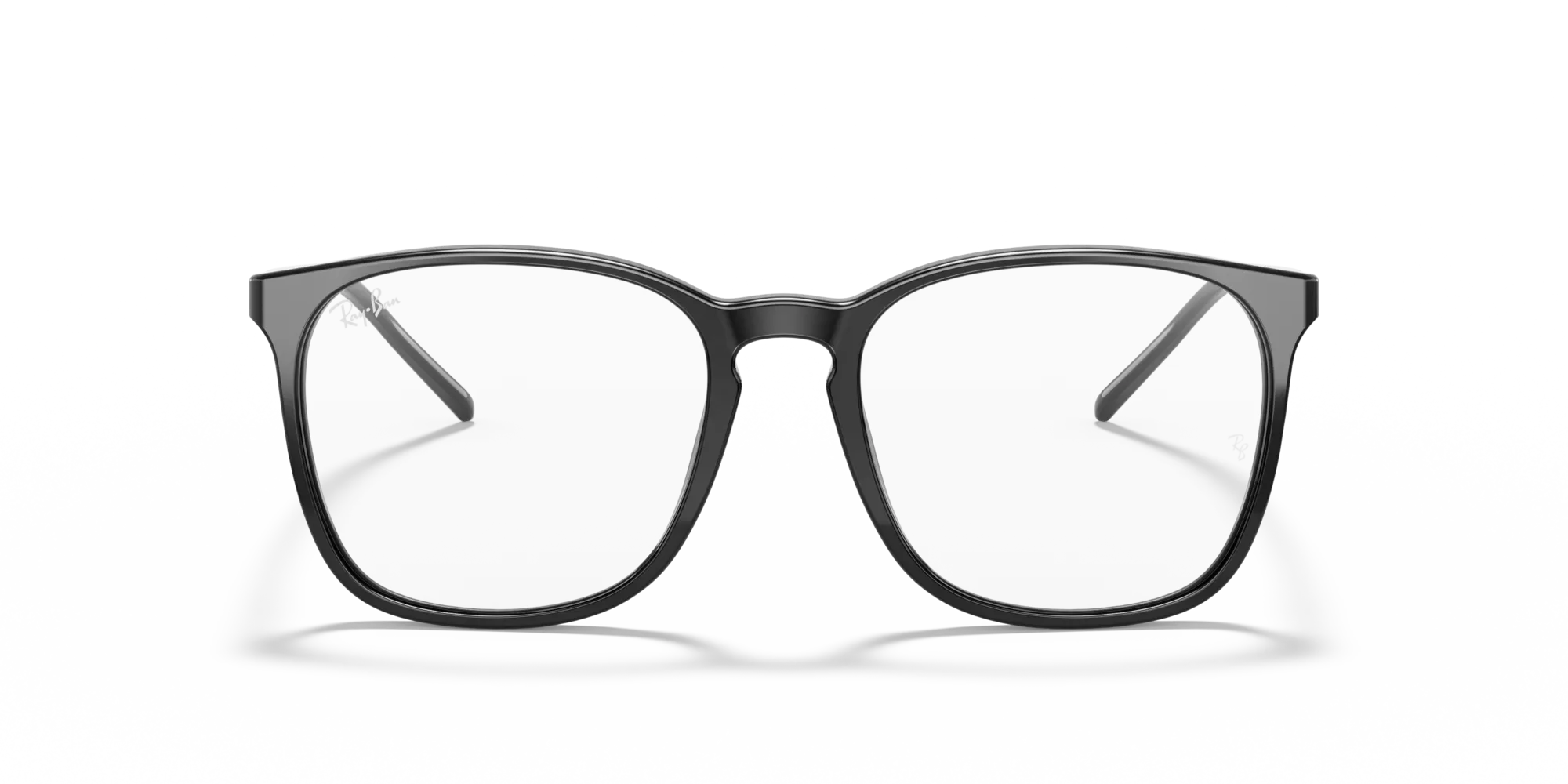 Ray - Ban RX5387 2000 Montature da vista Acetato Nero Trasparente Squadrata Normale - immagine 3