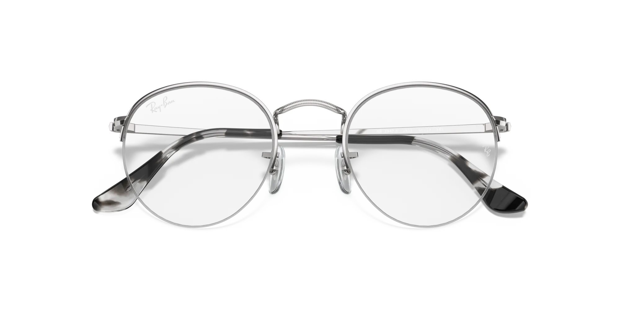 Ray - Ban RX3947V ROUND GAZE 2501 Montature da vista Metallo Argento Trasparente Rotonda Normale - immagine 2