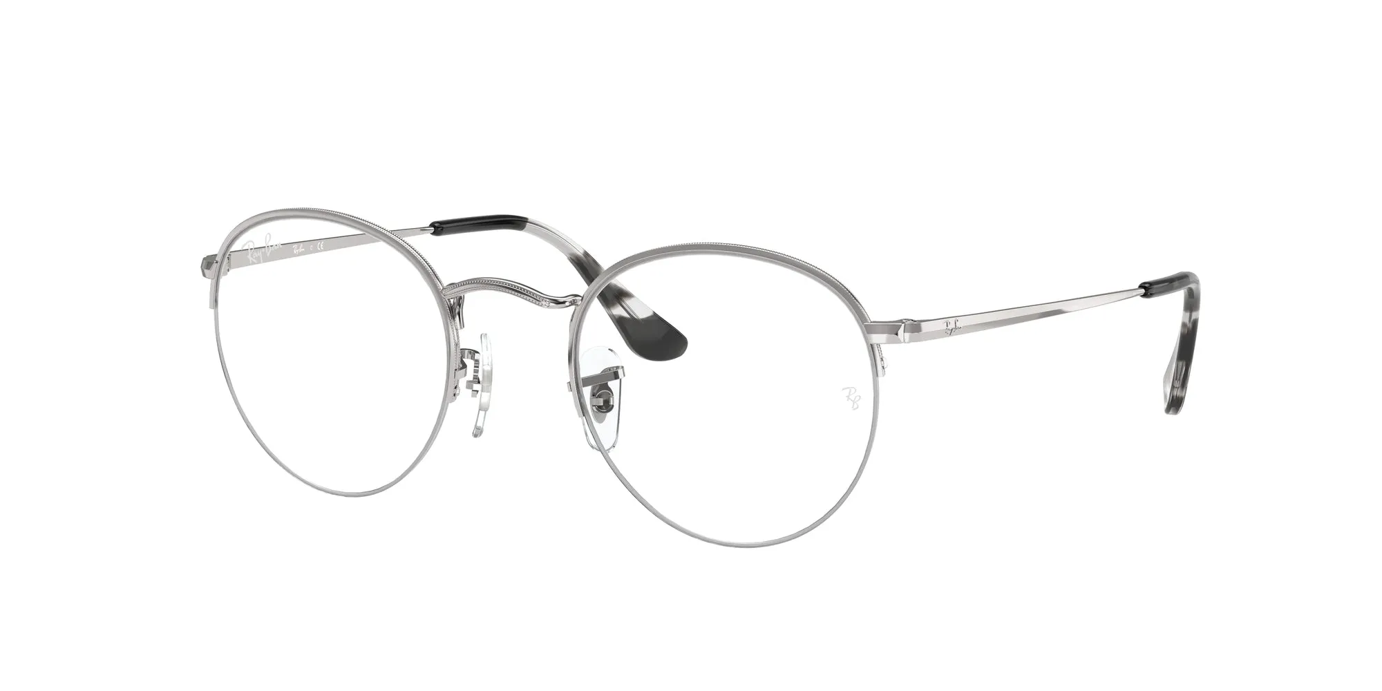 Ray - Ban RX3947V ROUND GAZE 2501 Montature da vista Metallo Argento Trasparente Rotonda Normale - immagine 1