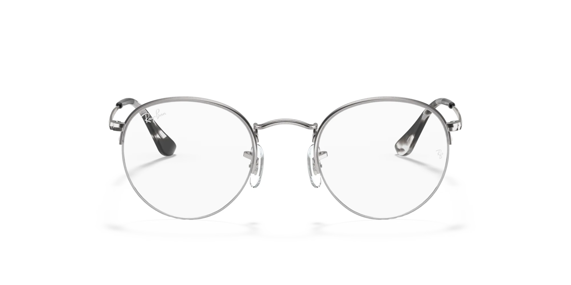 Ray - Ban RX3947V ROUND GAZE 2501 Montature da vista Metallo Argento Trasparente Rotonda Normale - immagine 3