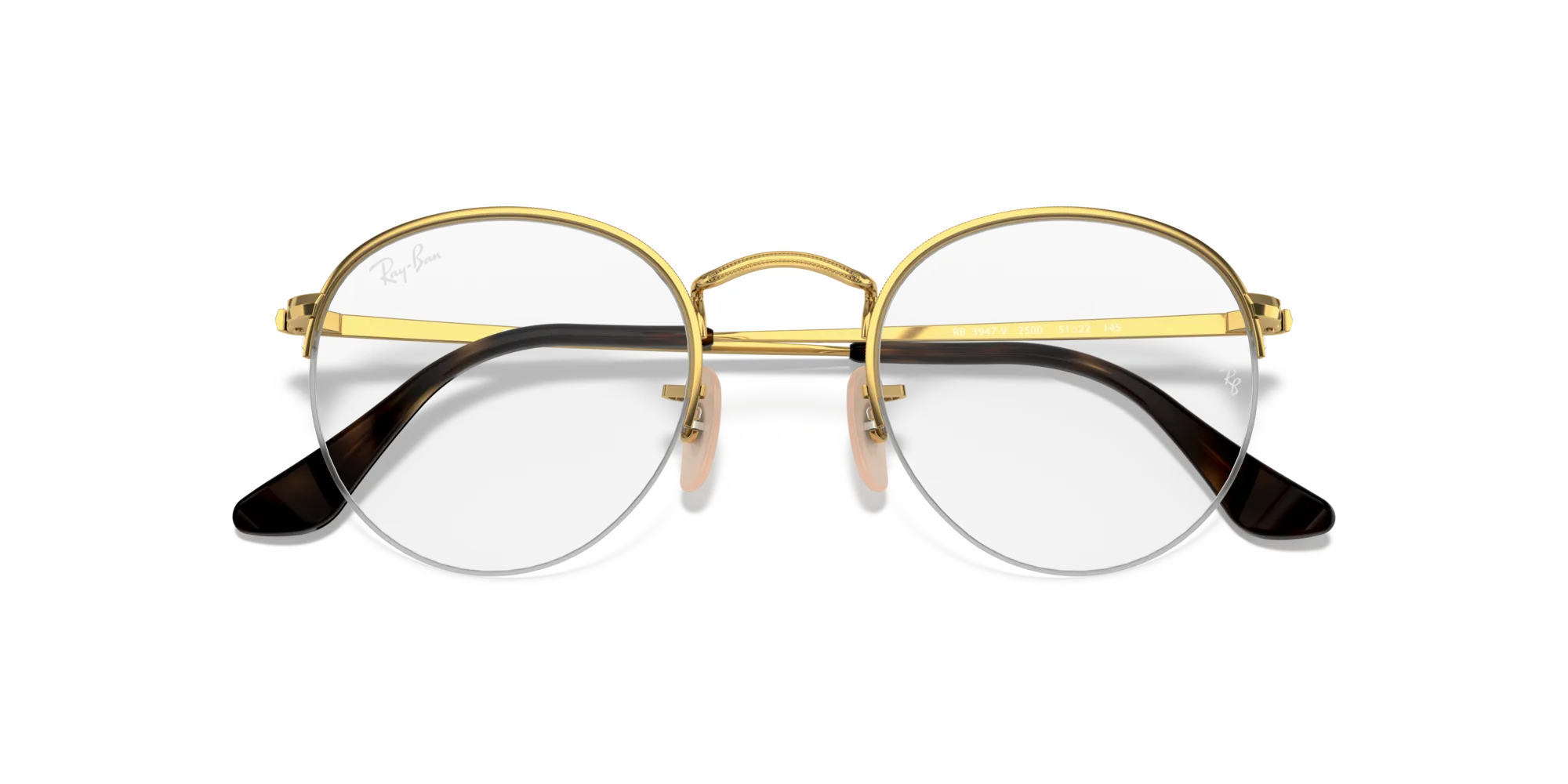 Ray - Ban RX3947V ROUND GAZE 2500 Montature da vista Metallo Oro Trasparente Rotonda Normale - immagine 2