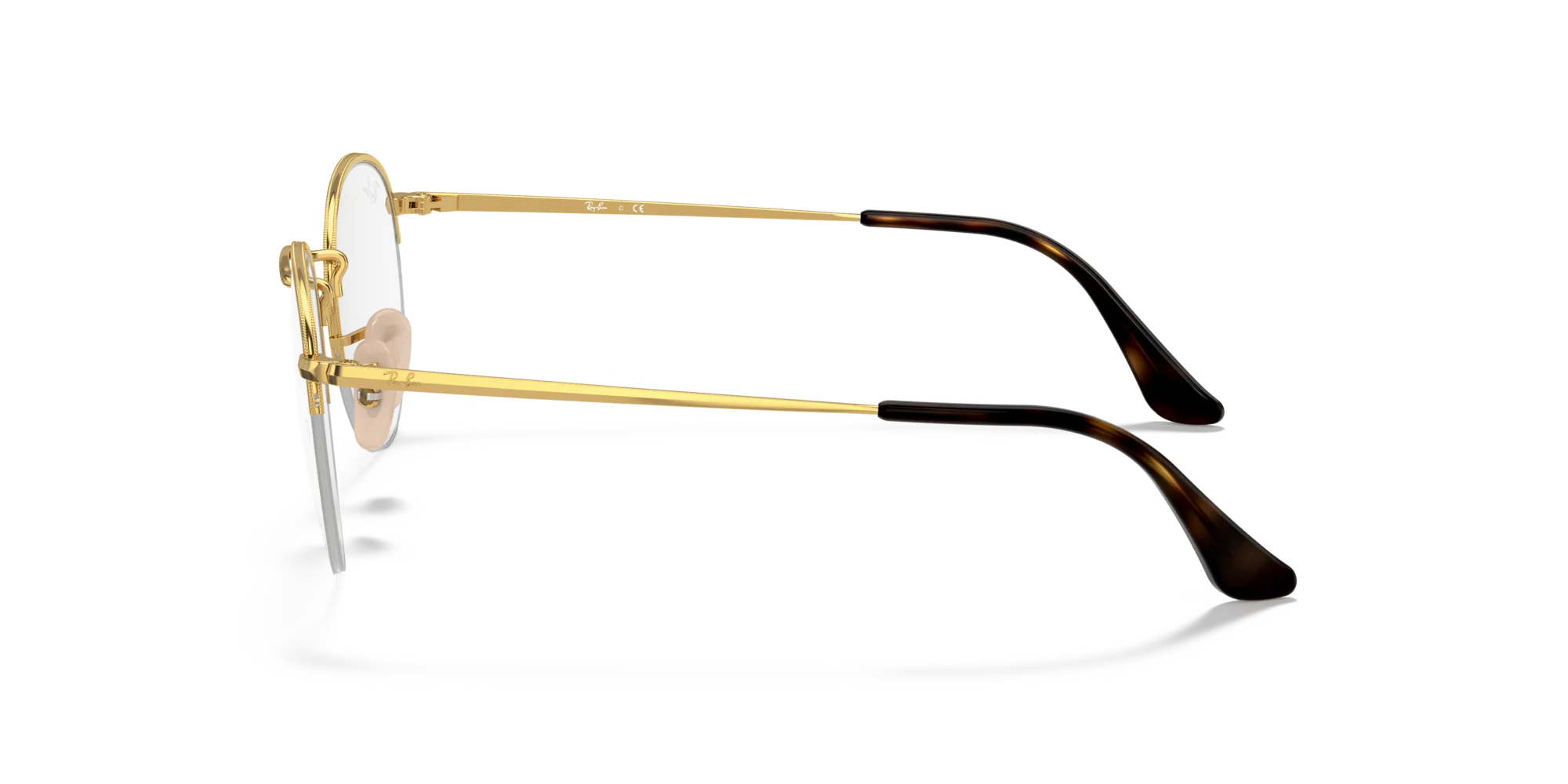 Ray - Ban RX3947V ROUND GAZE 2500 Montature da vista Metallo Oro Trasparente Rotonda Normale - immagine 4