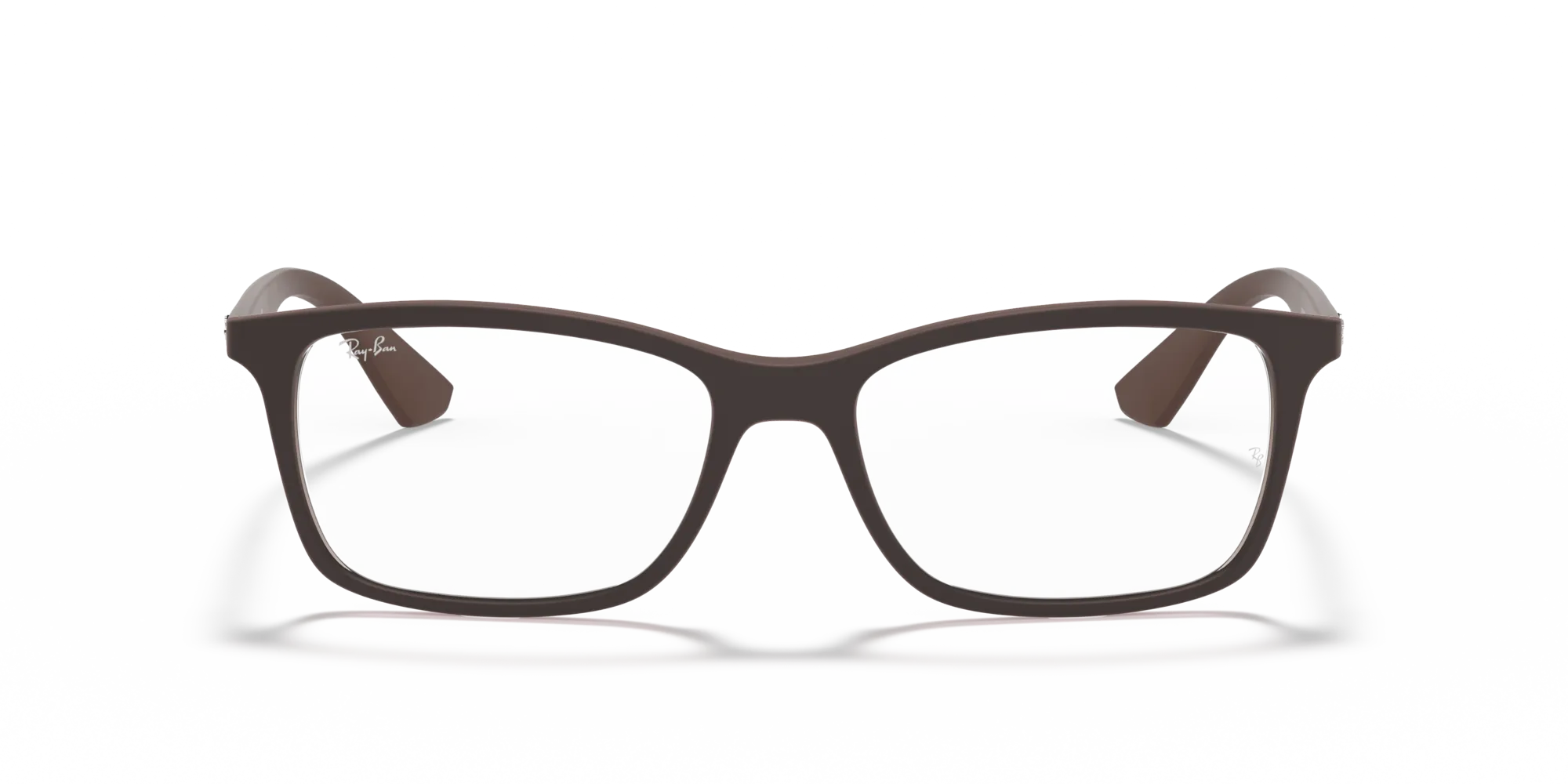 Ray - Ban RX7047 5451 Montature da vista Iniettato Marrone Trasparente Squadrata Normale - immagine 3