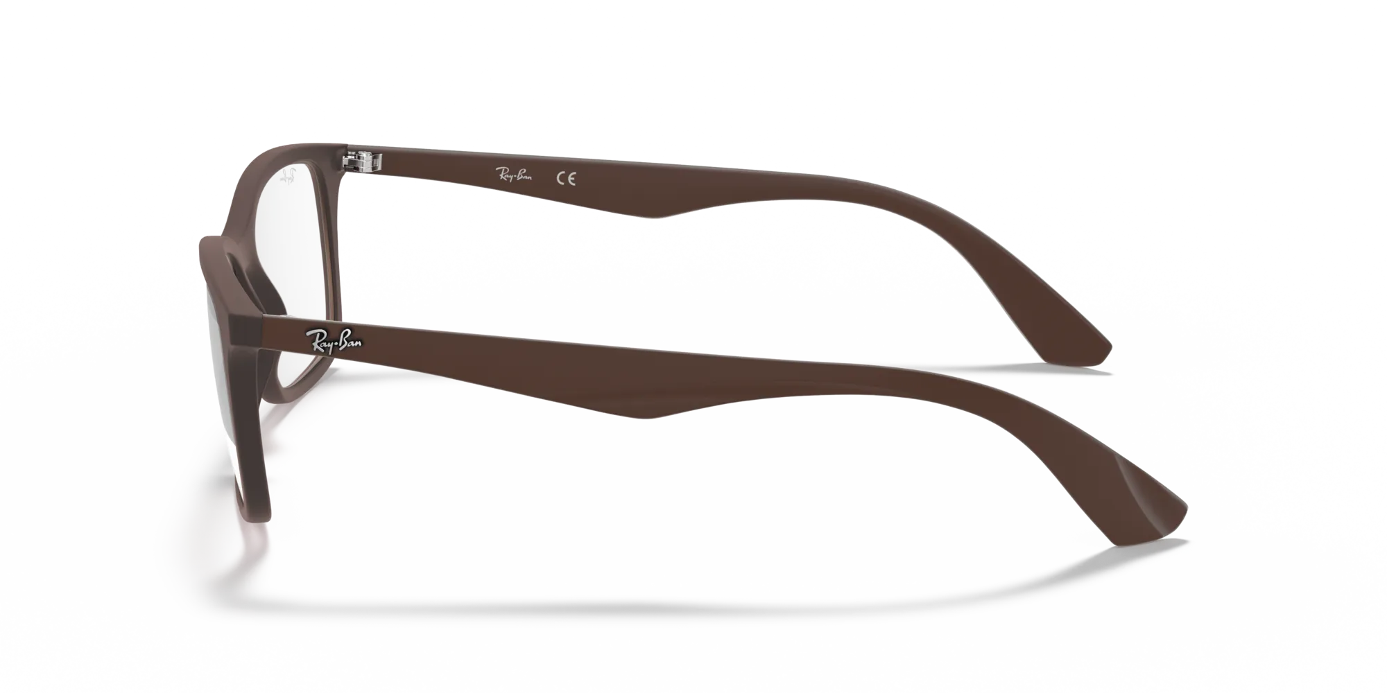 Ray - Ban RX7047 5451 Montature da vista Iniettato Marrone Trasparente Squadrata Normale - immagine 4