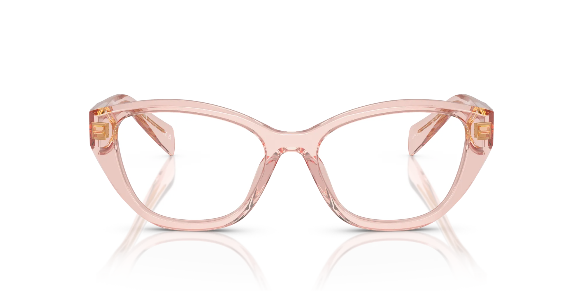 Prada PR 21ZV 19Q1O1 Montature da vista Acetato Rosa Geometrica Normale - immagine 3