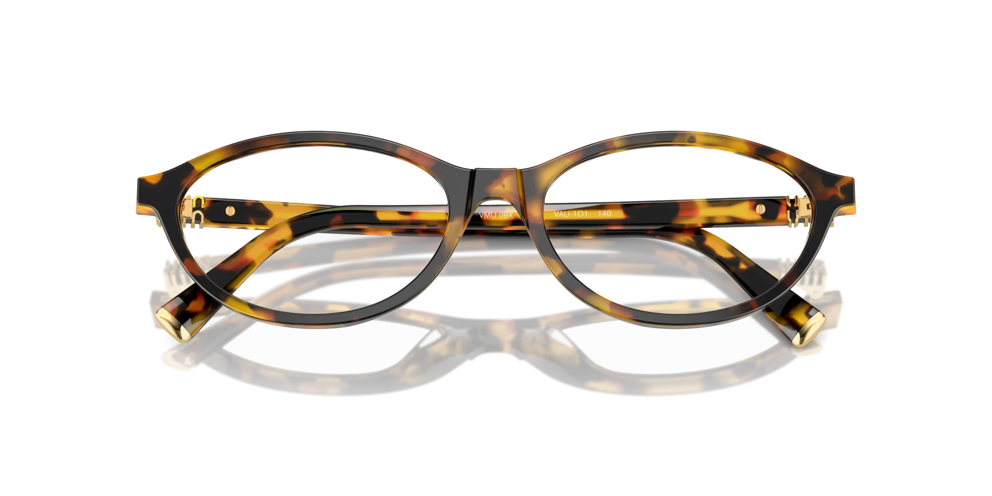 Miu Miu MU 09XV VAU1O1 Montature da vista Acetato Tartaruga Rotonda Normale - immagine 2