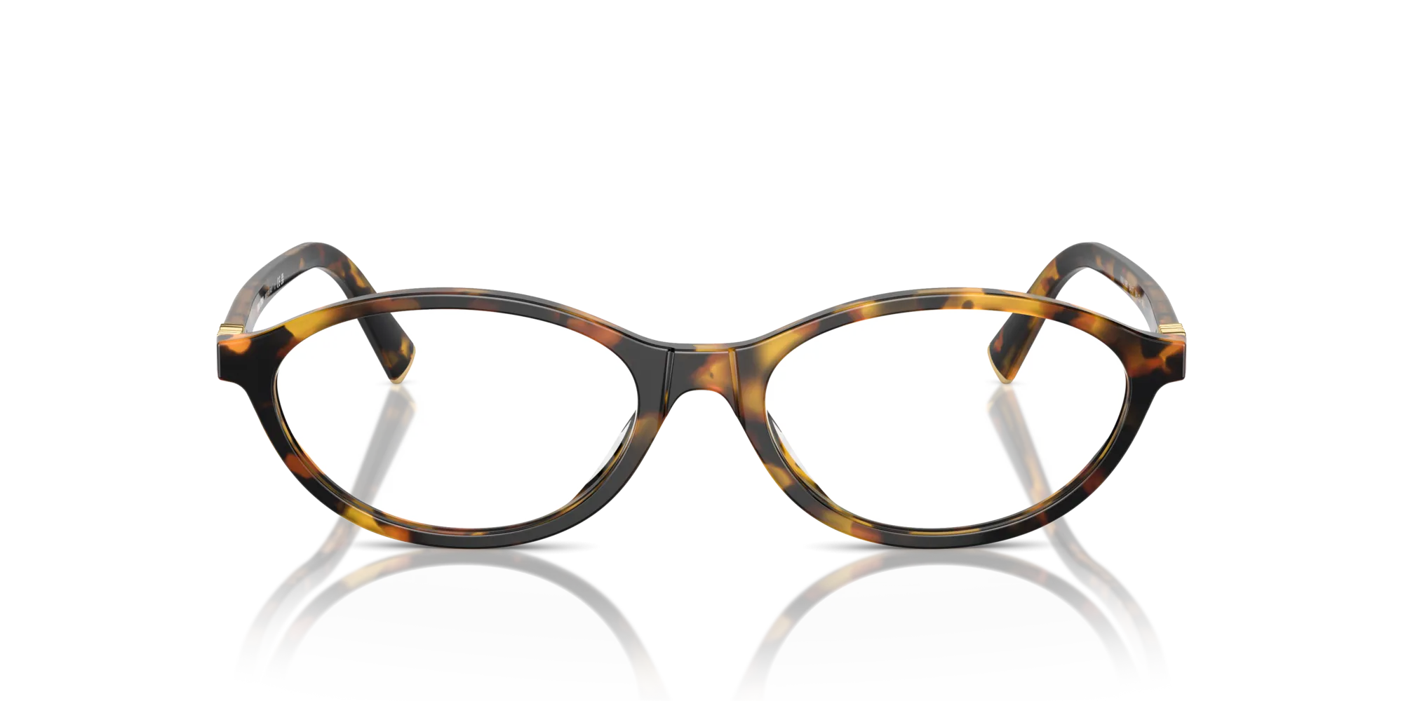 Miu Miu MU 09XV VAU1O1 Montature da vista Acetato Tartaruga Rotonda Normale - immagine 3