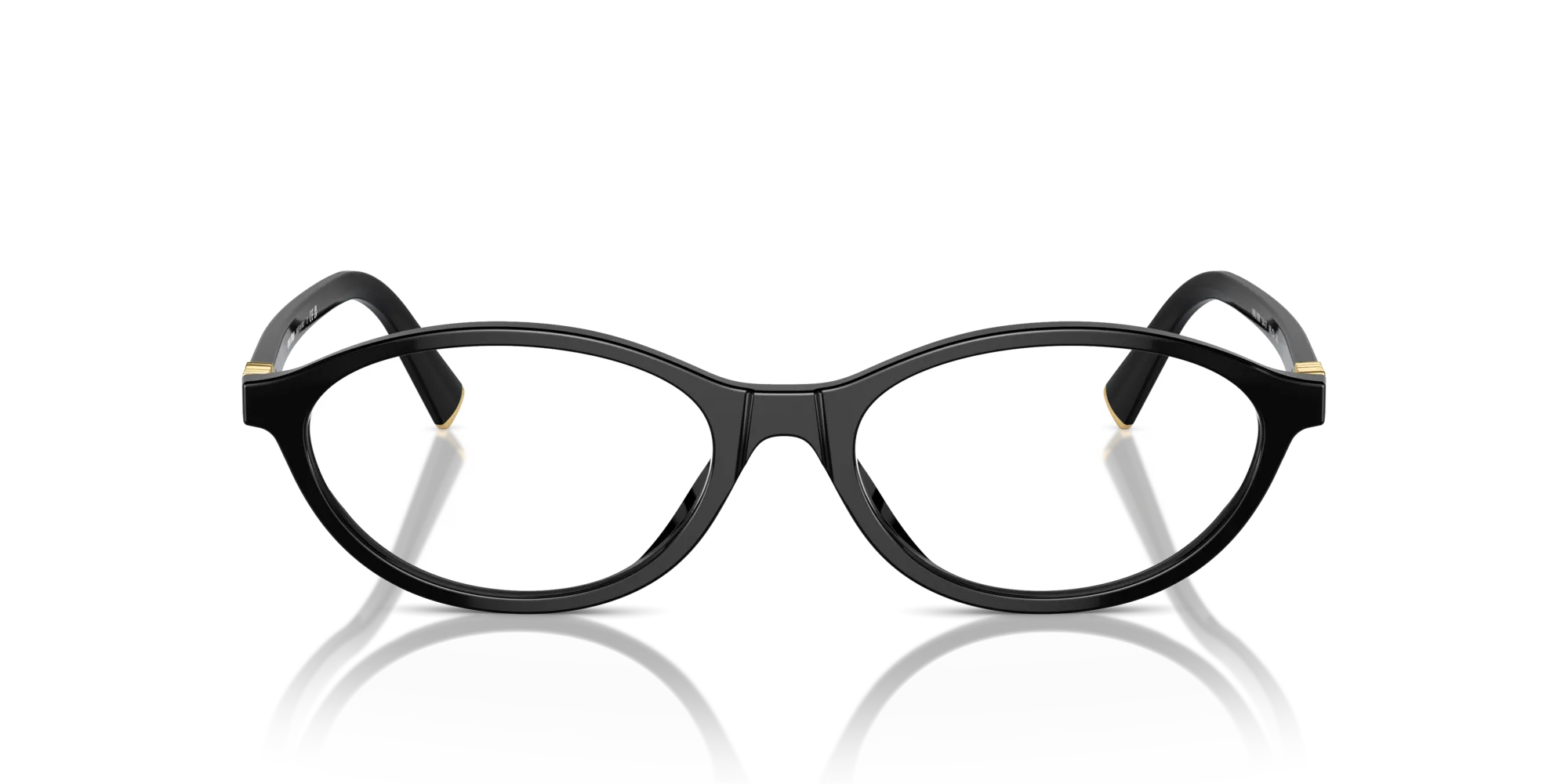 Miu Miu MU 09XV 16K1O1 Montature da vista Acetato Nero Trasparente Rotonda Normale - immagine 3