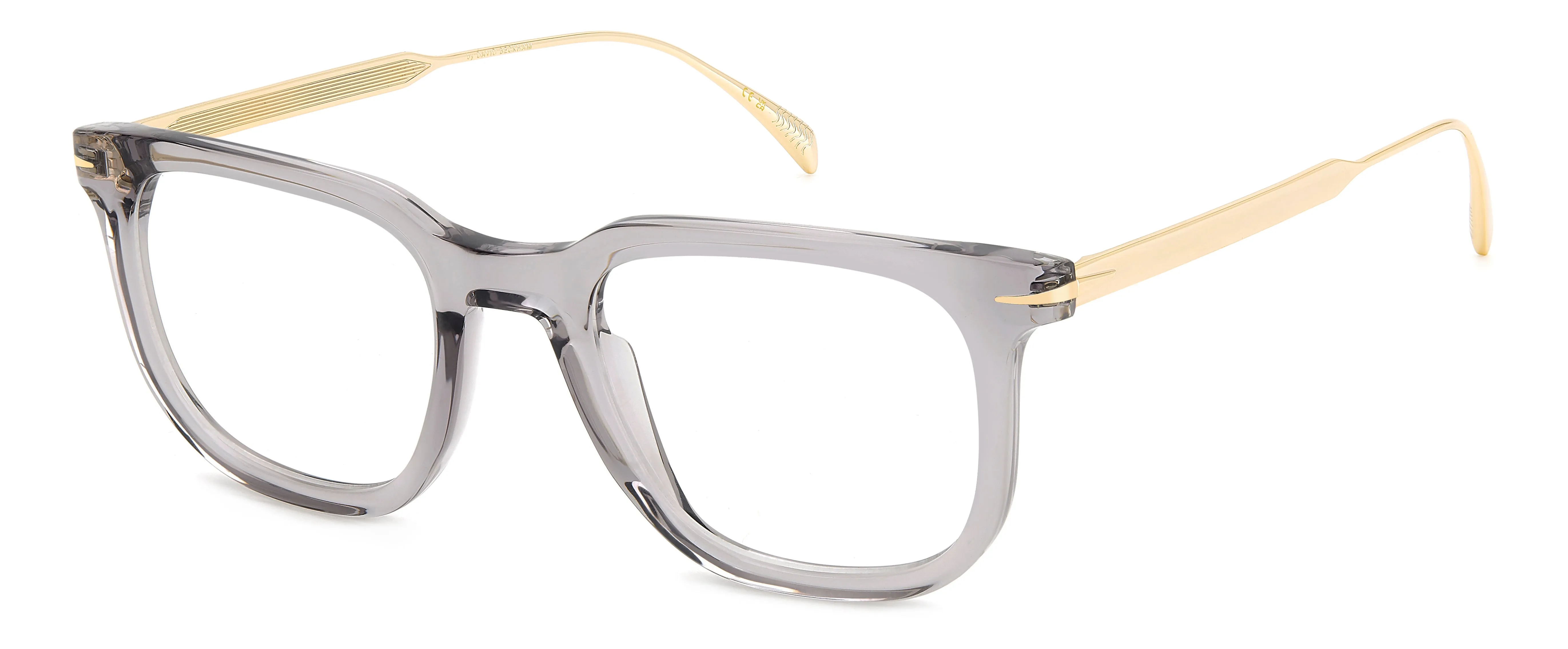 DAVID BECKHAM DB 7119 FT3 Montature da vista Acetato Grigio Oro Squadrata - immagine 1