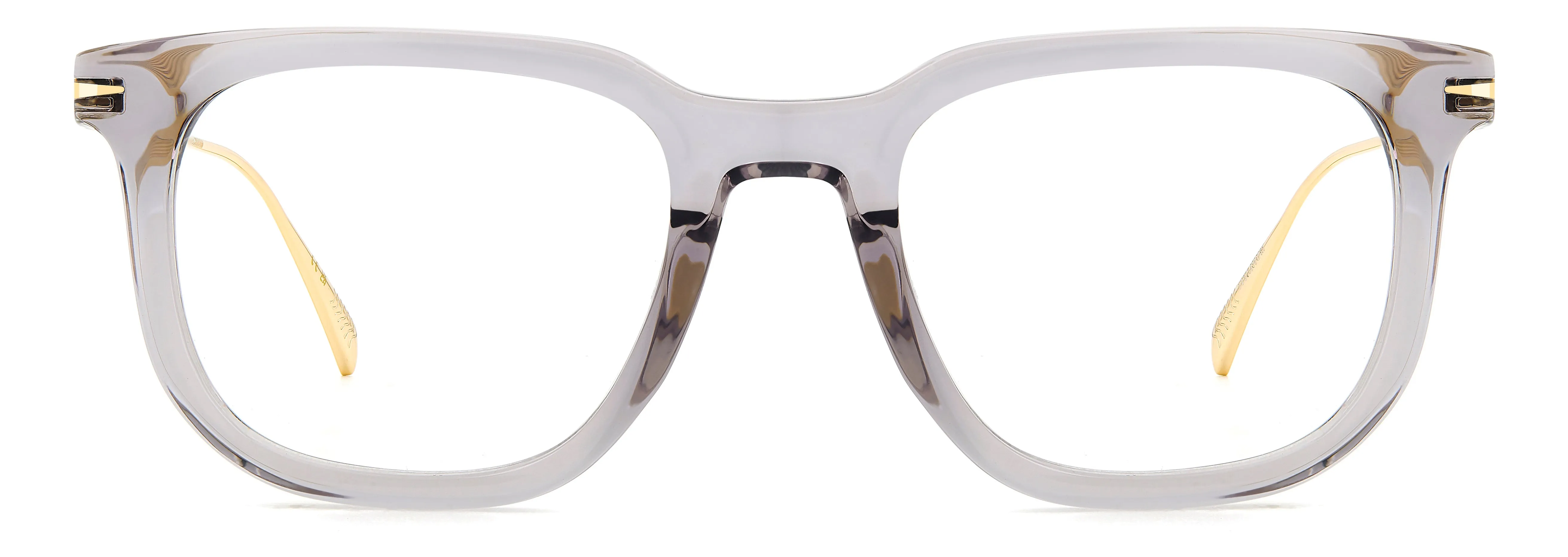 DAVID BECKHAM DB 7119 FT3 Montature da vista Acetato Grigio Oro Squadrata - immagine 2