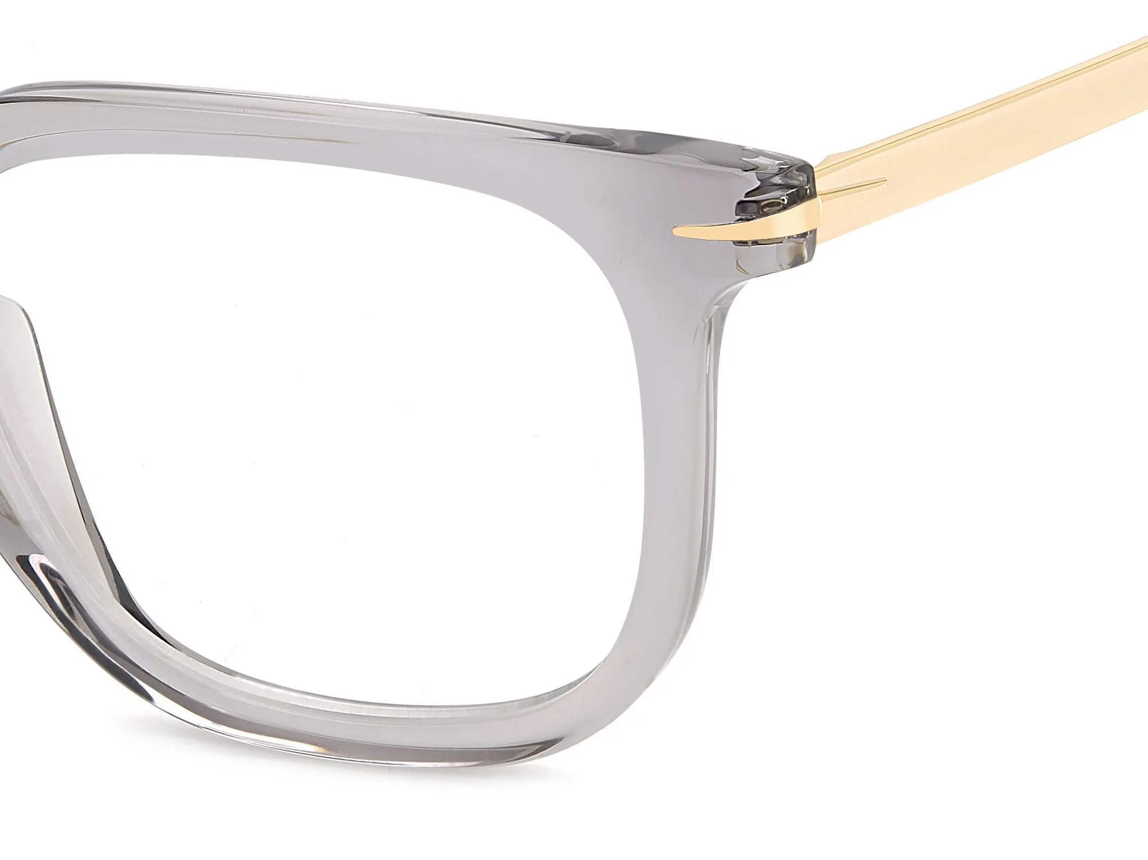 DAVID BECKHAM DB 7119 FT3 Montature da vista Acetato Grigio Oro Squadrata - immagine 3