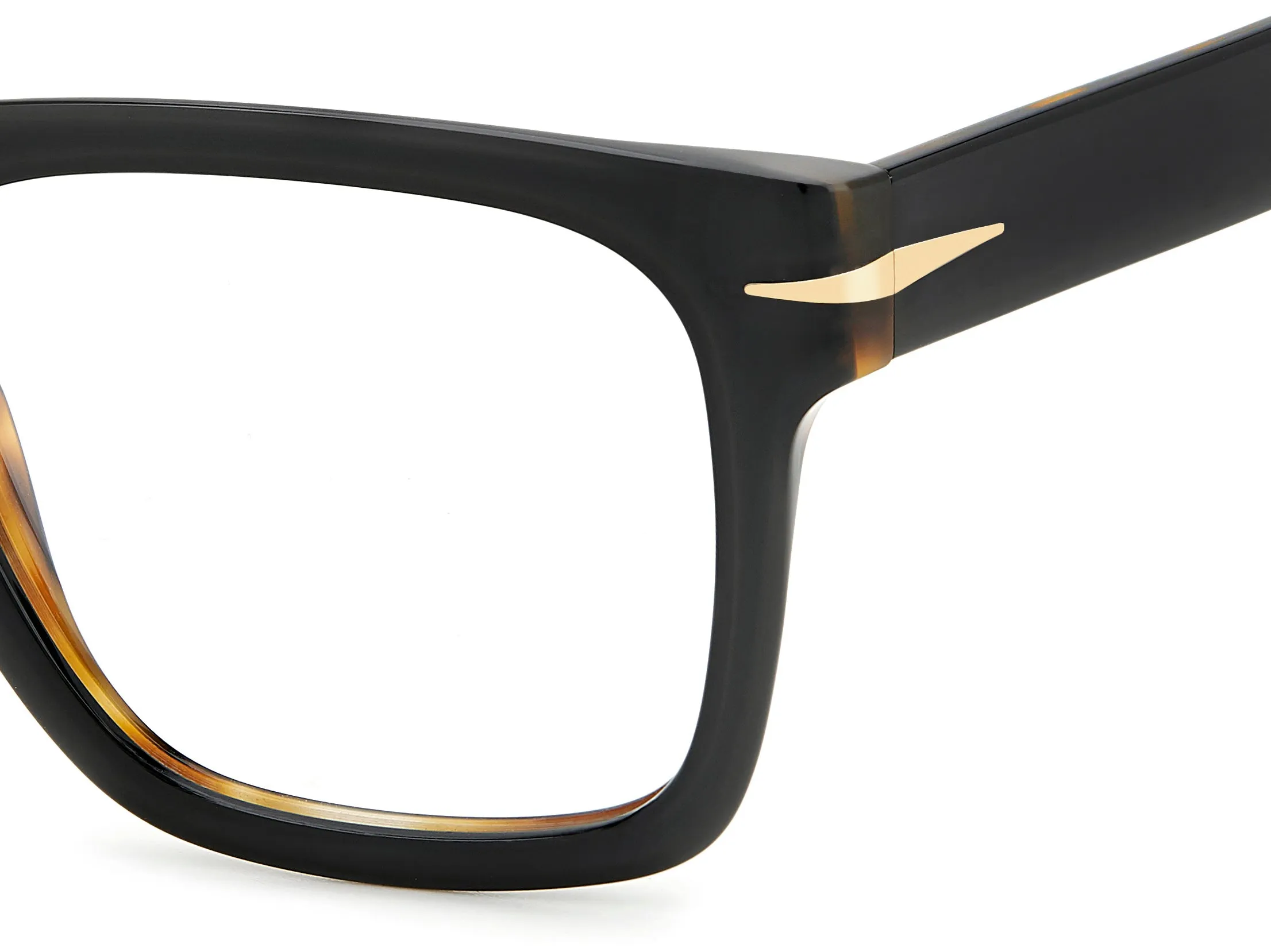 DAVID BECKHAM DB 7020/FLAT WR7 Montature da vista Acetato Havana/Nero Squadrata - immagine 3