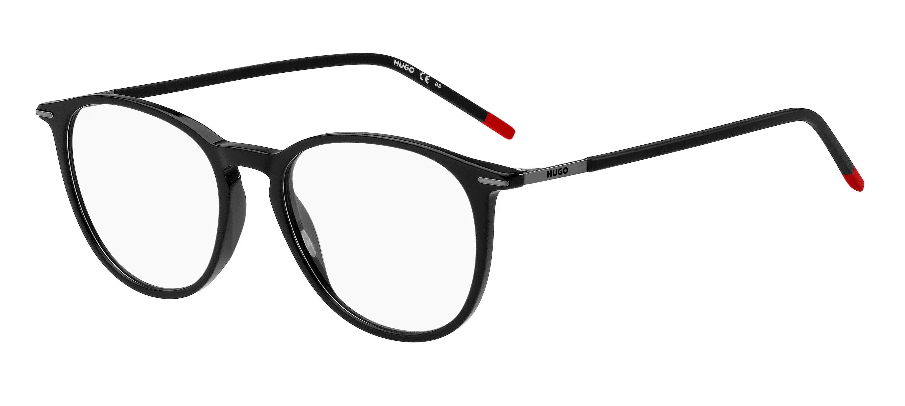 Hugo Boss HG 1233 807 Montature da vista Acetato Nero Rotonda - immagine 1