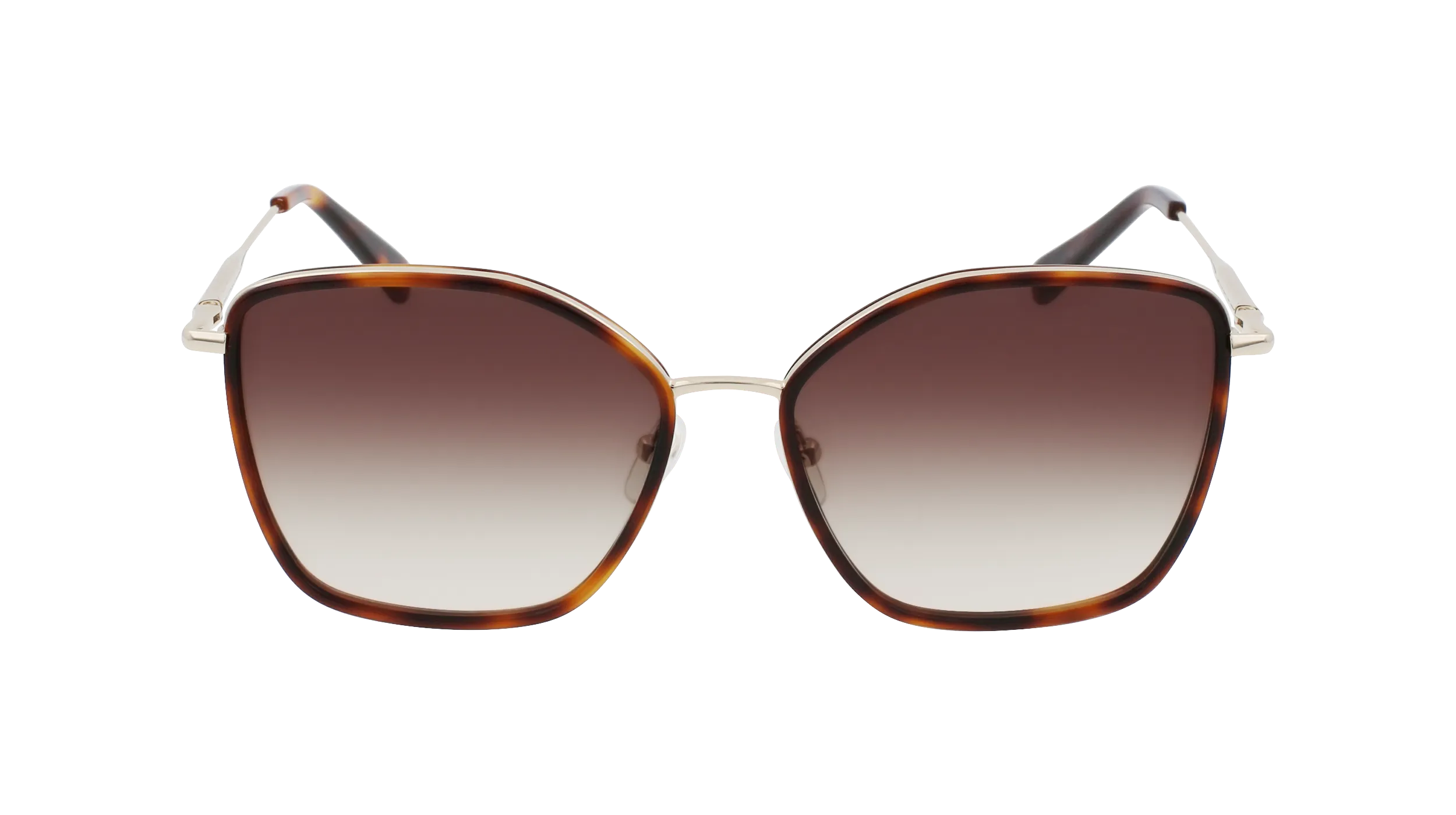 LONGCHAMP LO685S 712 Occhiali da sole Metallo Havana Marrone Squadrata Fotocromatiche - immagine 2