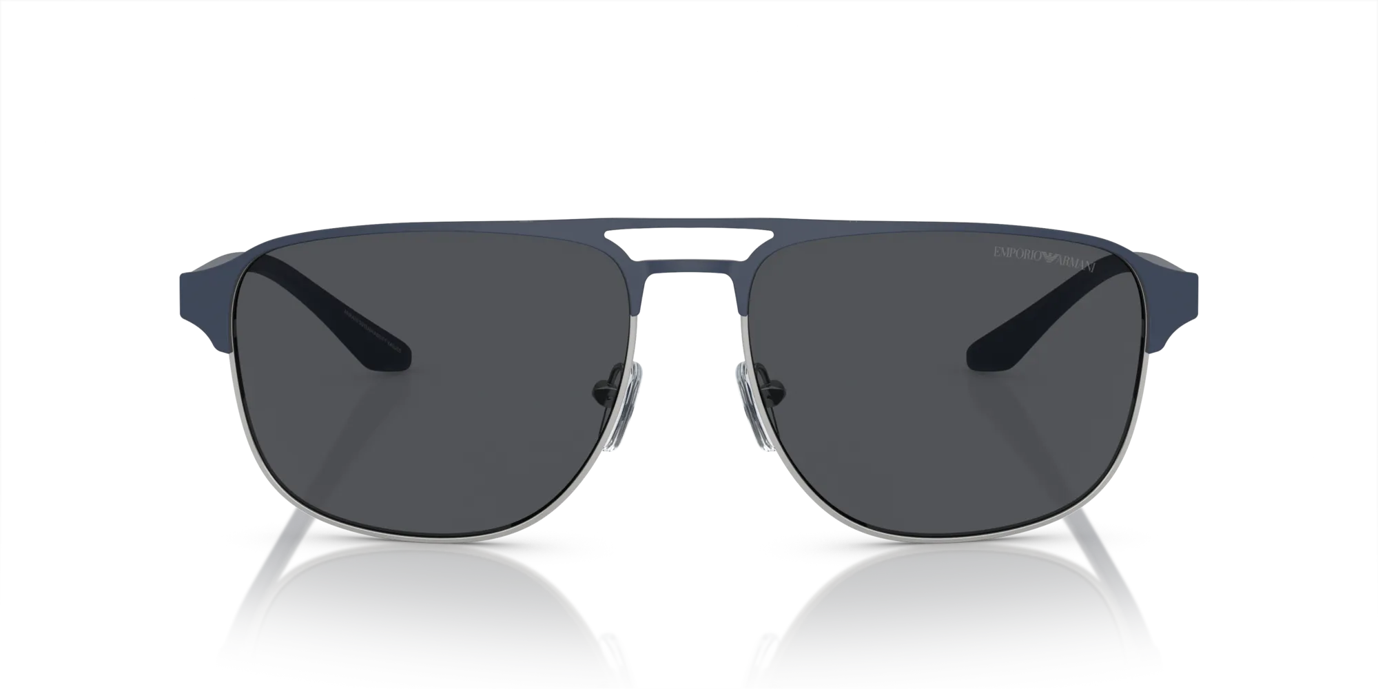Emporio Armani EA2144 336887 Occhiali da sole Metallo Blu Grigio Pilot Normale - immagine 3