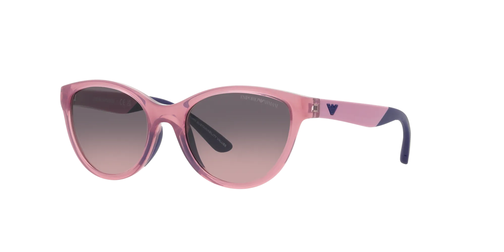 Emporio Armani EK4003 537646 Occhiali da sole Iniettato Viola Rosa Cat Eye Normale Sfumato - immagine 3