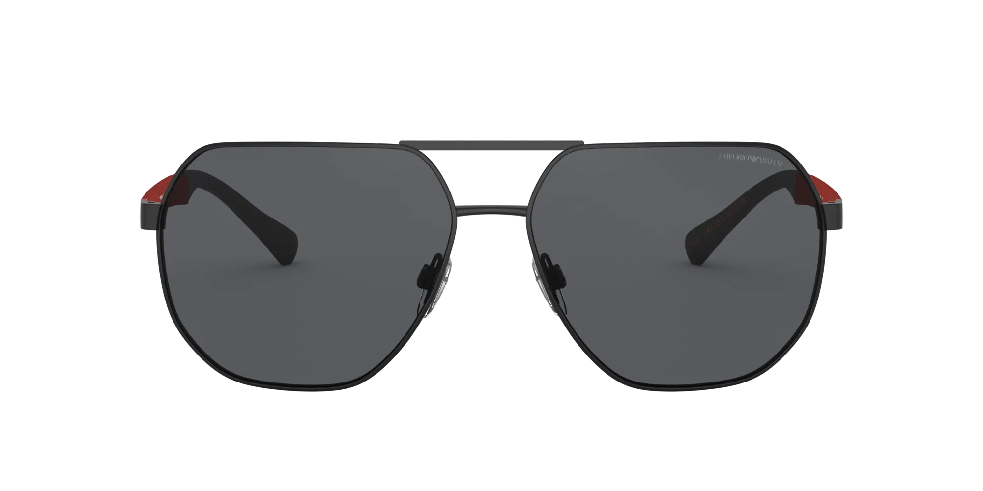Emporio Armani EA2099D 333087 Occhiali da sole Metallo Nero Grigio Squadrata Normale - immagine 2