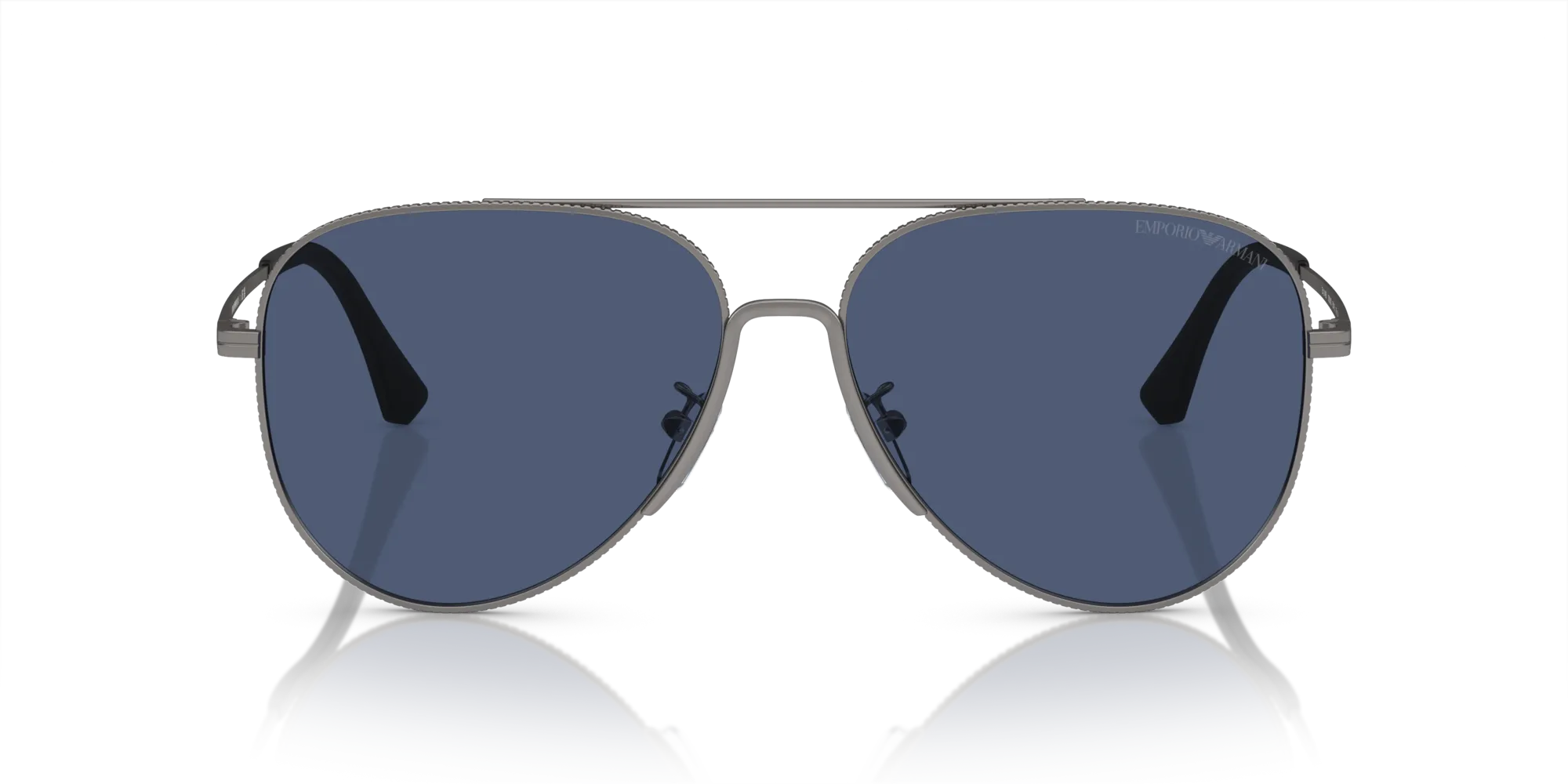 Emporio Armani EA2149D 300380 Occhiali da sole Metallo Grigio Blu Pilot Normale - immagine 3