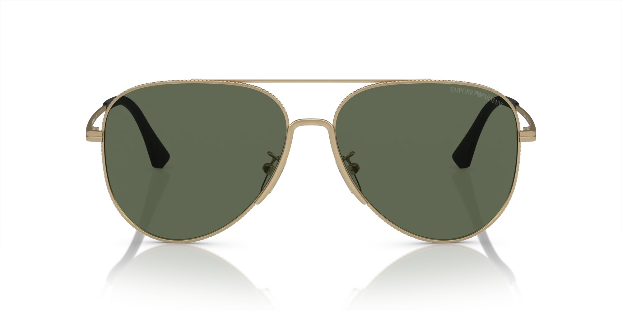 Emporio Armani EA2149D 300271 Occhiali da sole Metallo Oro Verde Pilot Normale - immagine 3
