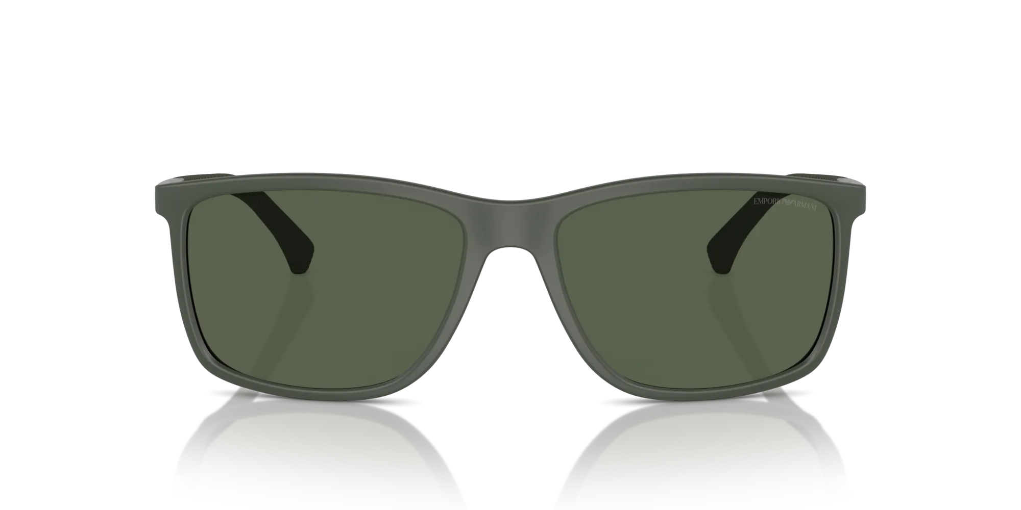 Emporio Armani EA4058 50589A Occhiali da sole Iniettato Verde Verde Squadrata Polarizzata - immagine 3