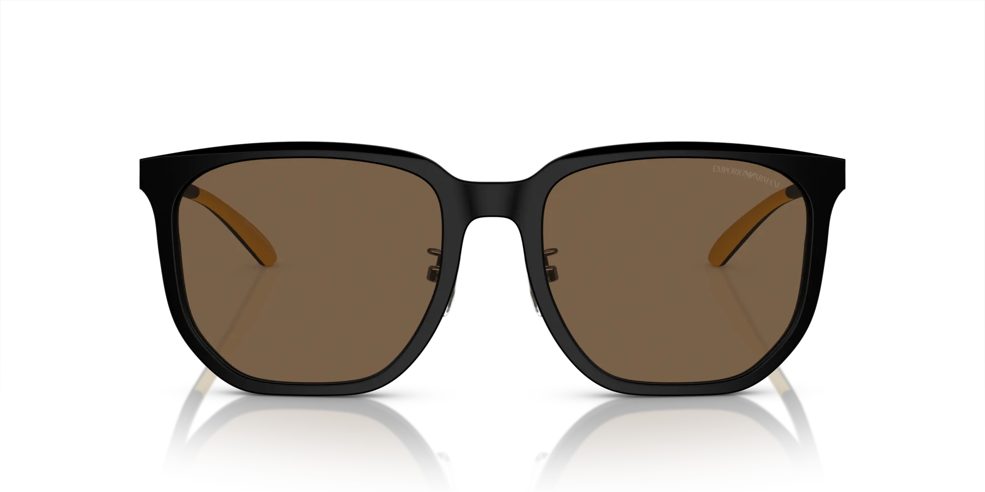 Emporio Armani EA4215D 500173 Occhiali da sole Acetato Nero Marrone Squadrata Normale - immagine 3